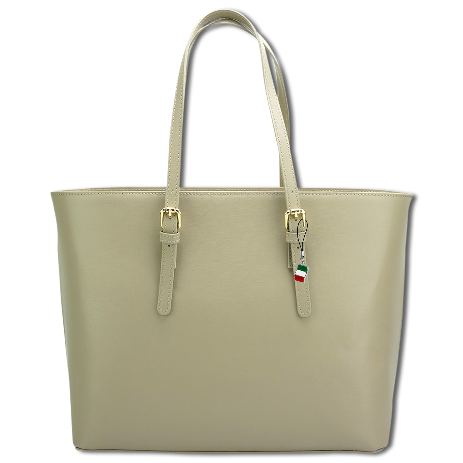 Florence Echtleder Damen taupe Businesstasche Shopper OTF127K