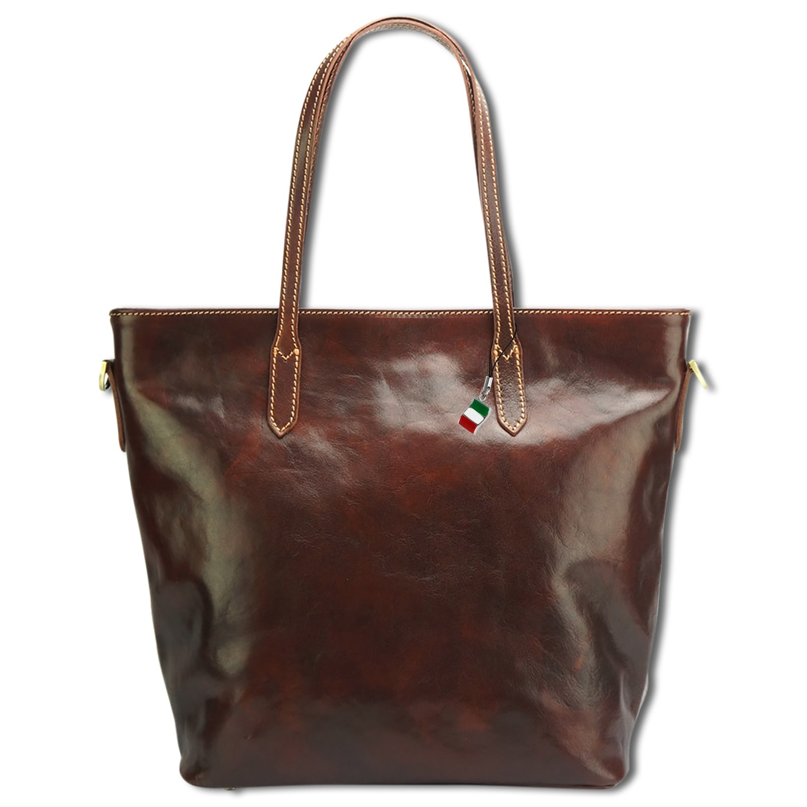 Florence Echtleder Damen braun Businesstasche Shopper OTF133N