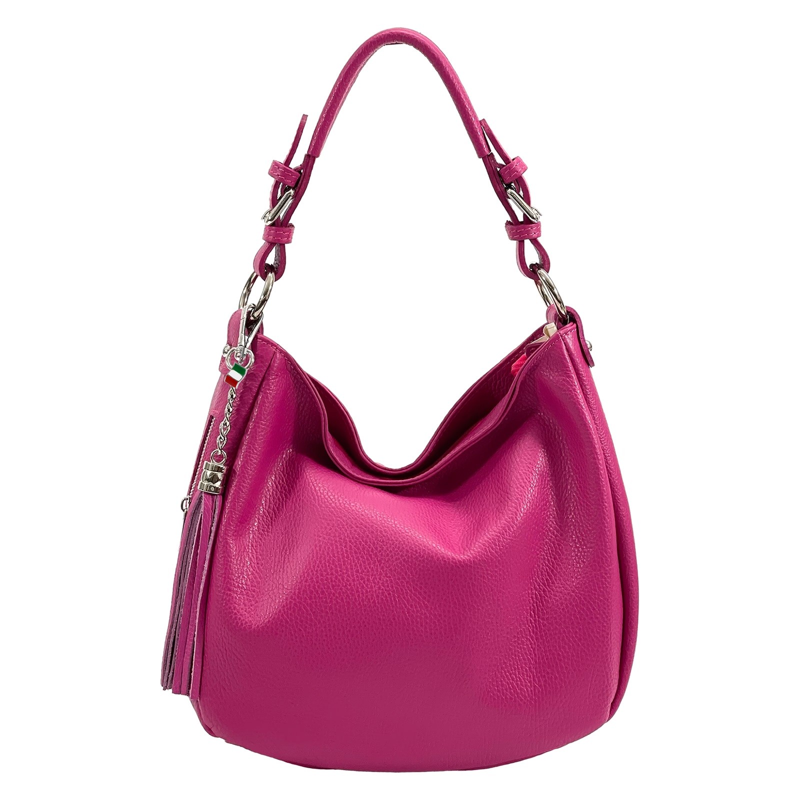 Florence Echtleder Hobo Bag Damen fuchsia OTF134P