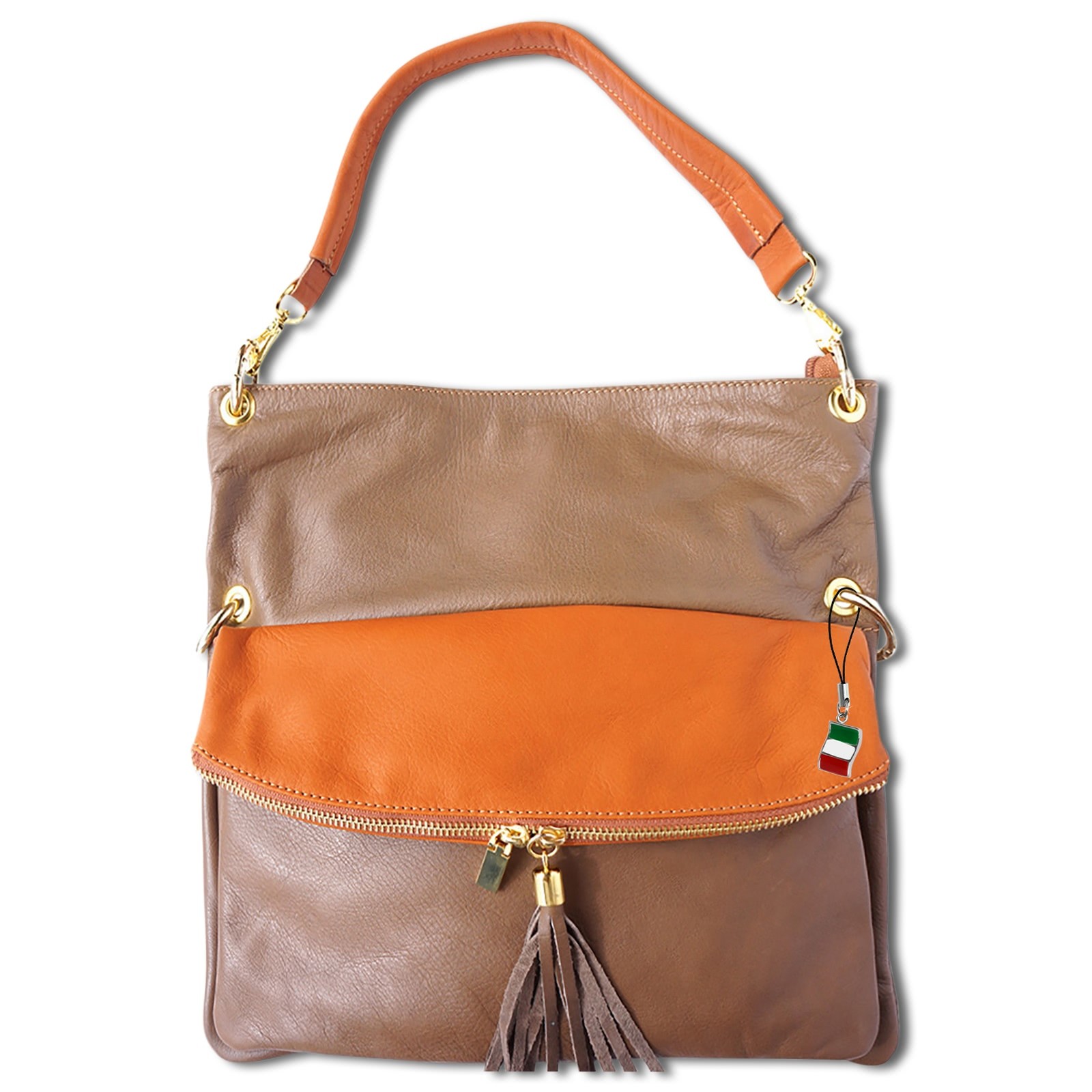 Florence Echtleder Damen taupe tan OTF135C