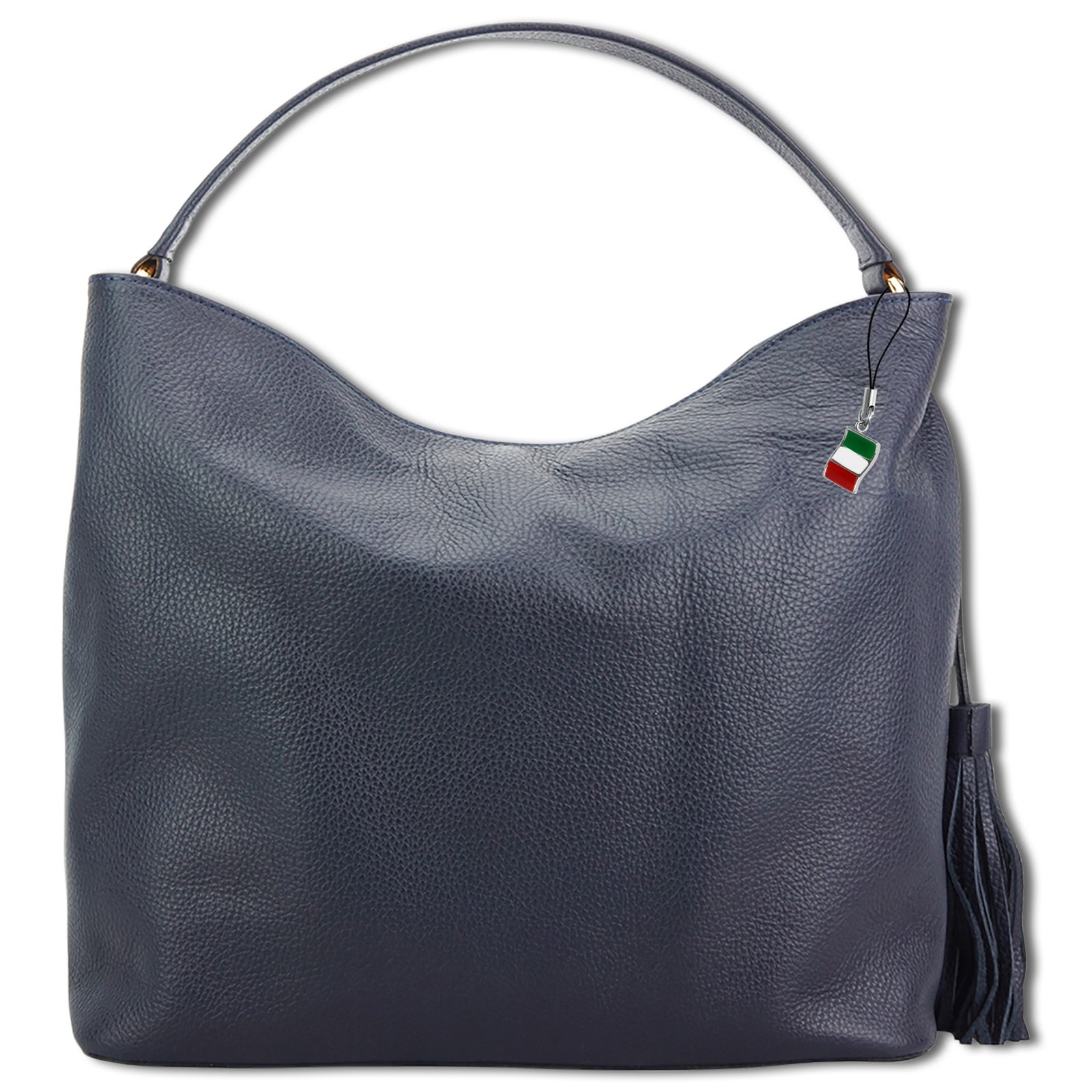 Florence Echtleder Hobo Bag Damen blau OTF137B