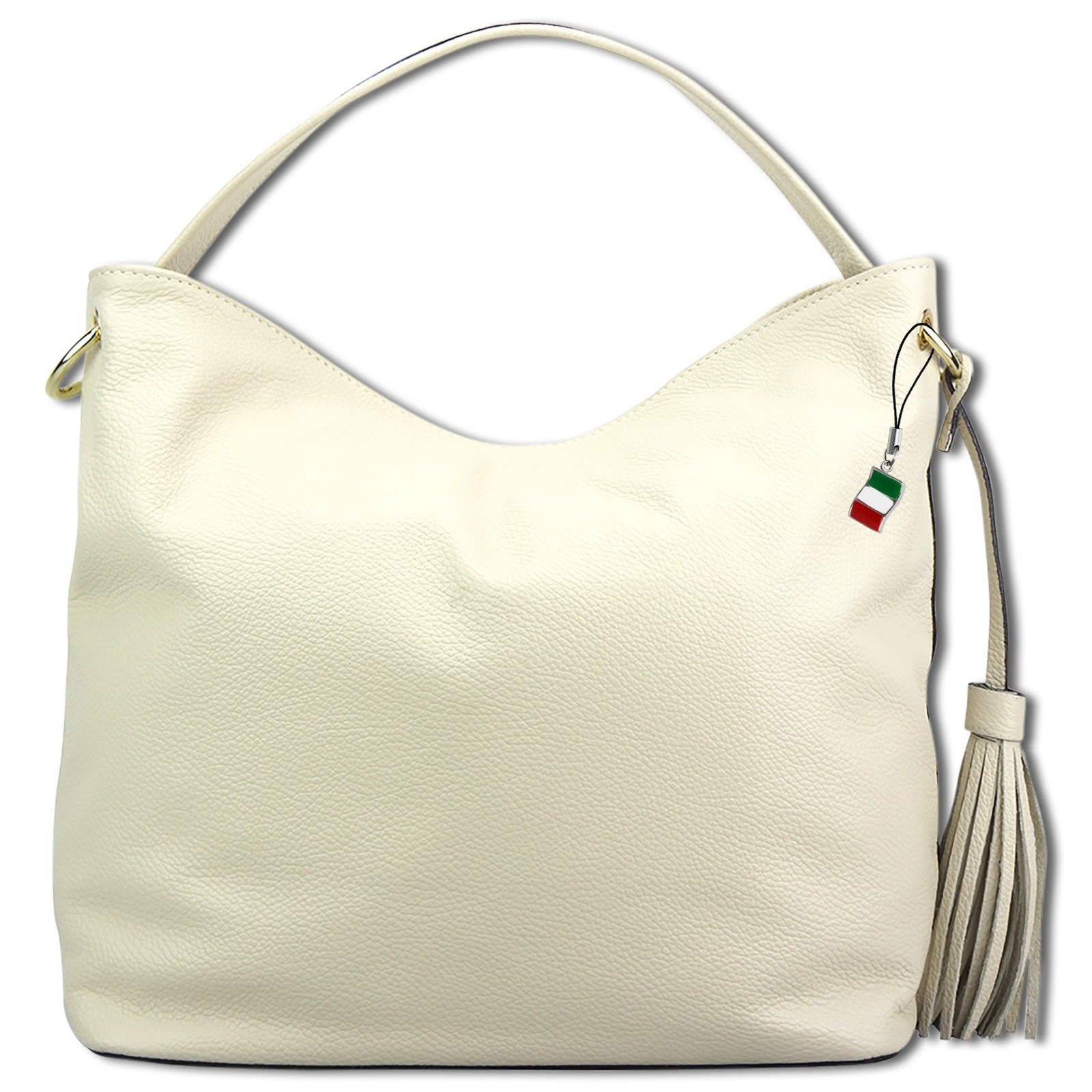 Florence Echtleder Hobo Bag Damen beige OTF137W