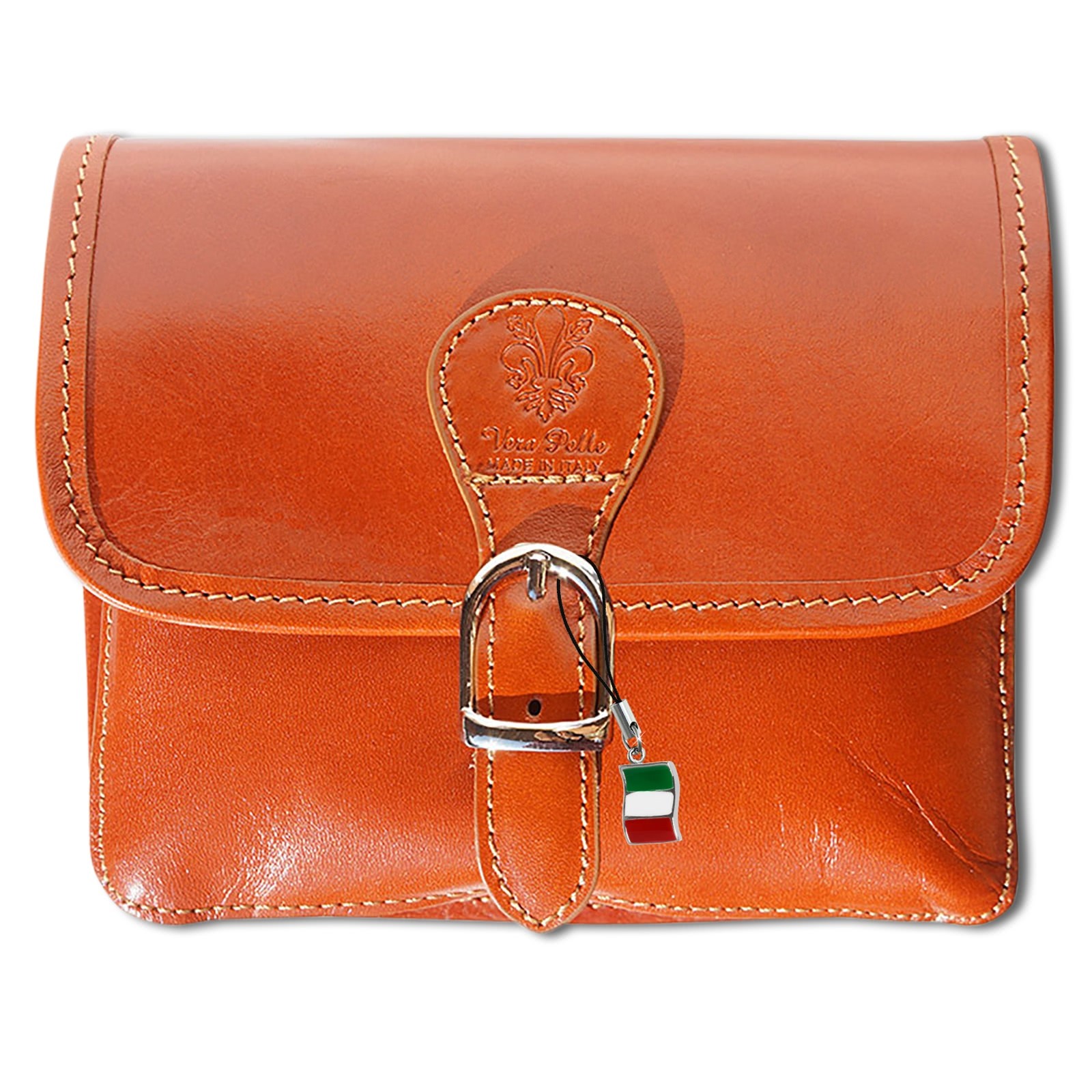 Florence Damen Handtasche Satteltasche Echtleder tan OTF141O