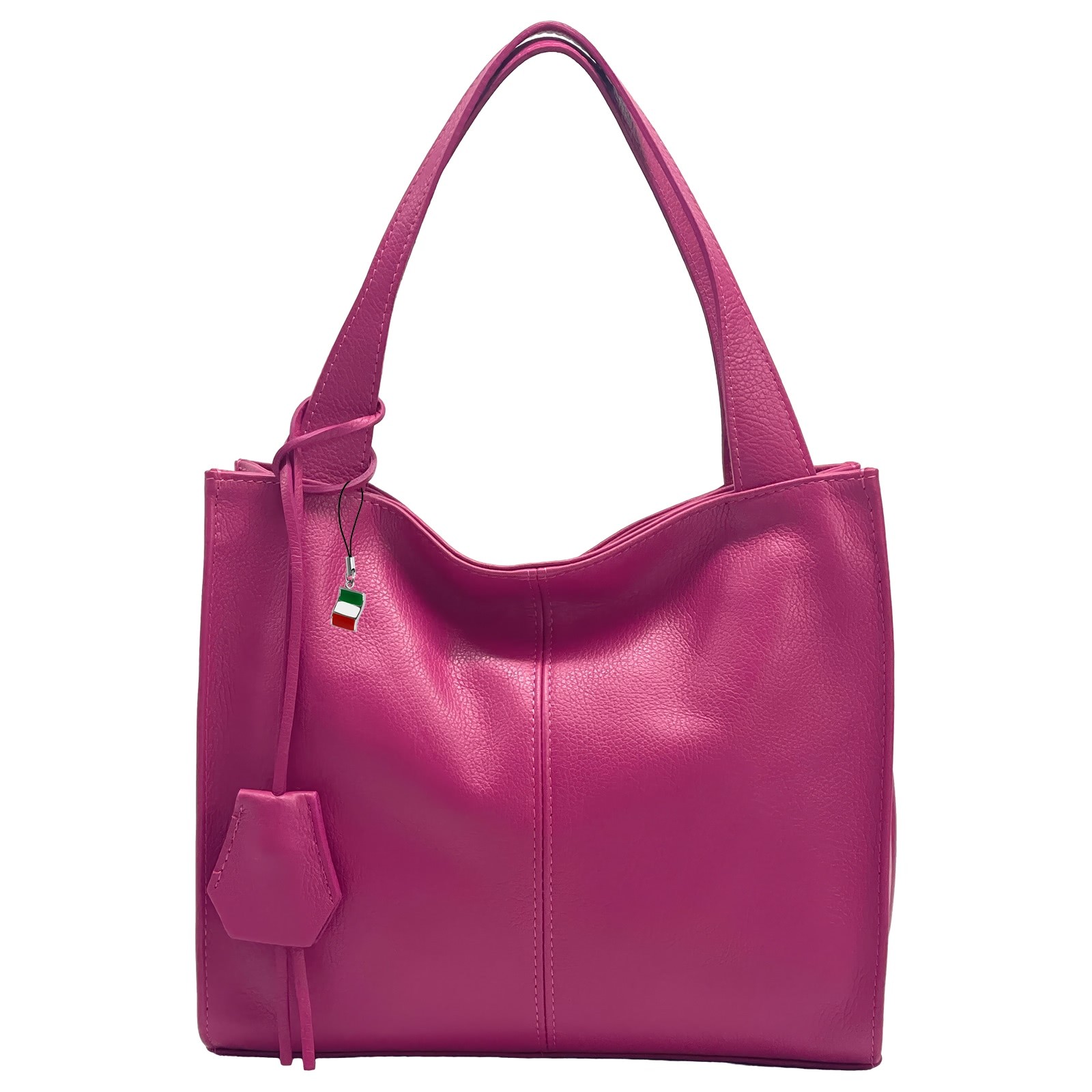 Florence Echtleder Hobo Bag Damen fuchsia OTF155P
