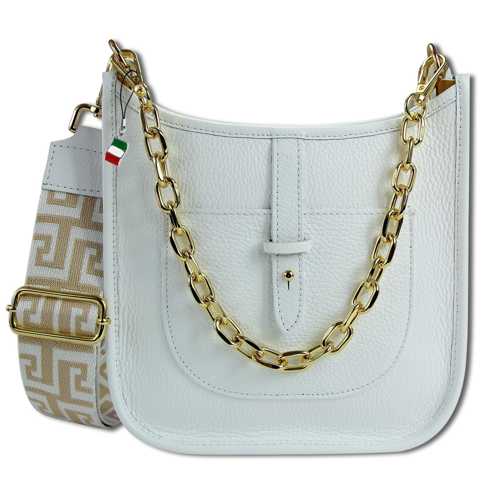 Florence Citytasche Echtleder Damen weiß OTF158W
