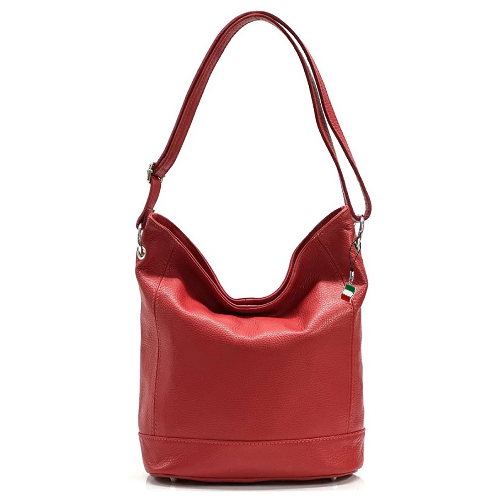 Florence Echtleder Hobo Bag Damen rot Schultertasche Umhängetasche OTF159R