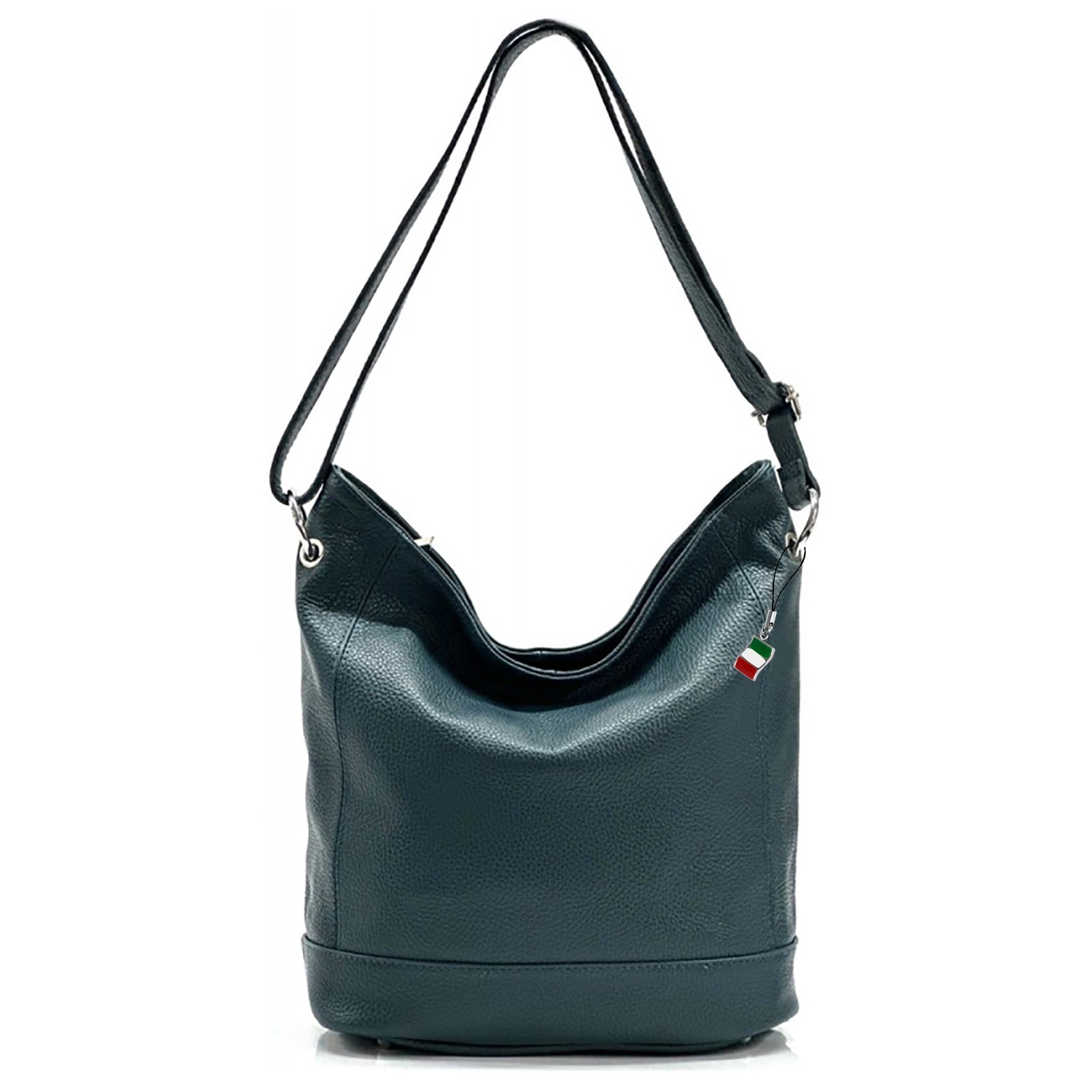 Florence Echtleder Hobo Bag Damen türkis OTF159T