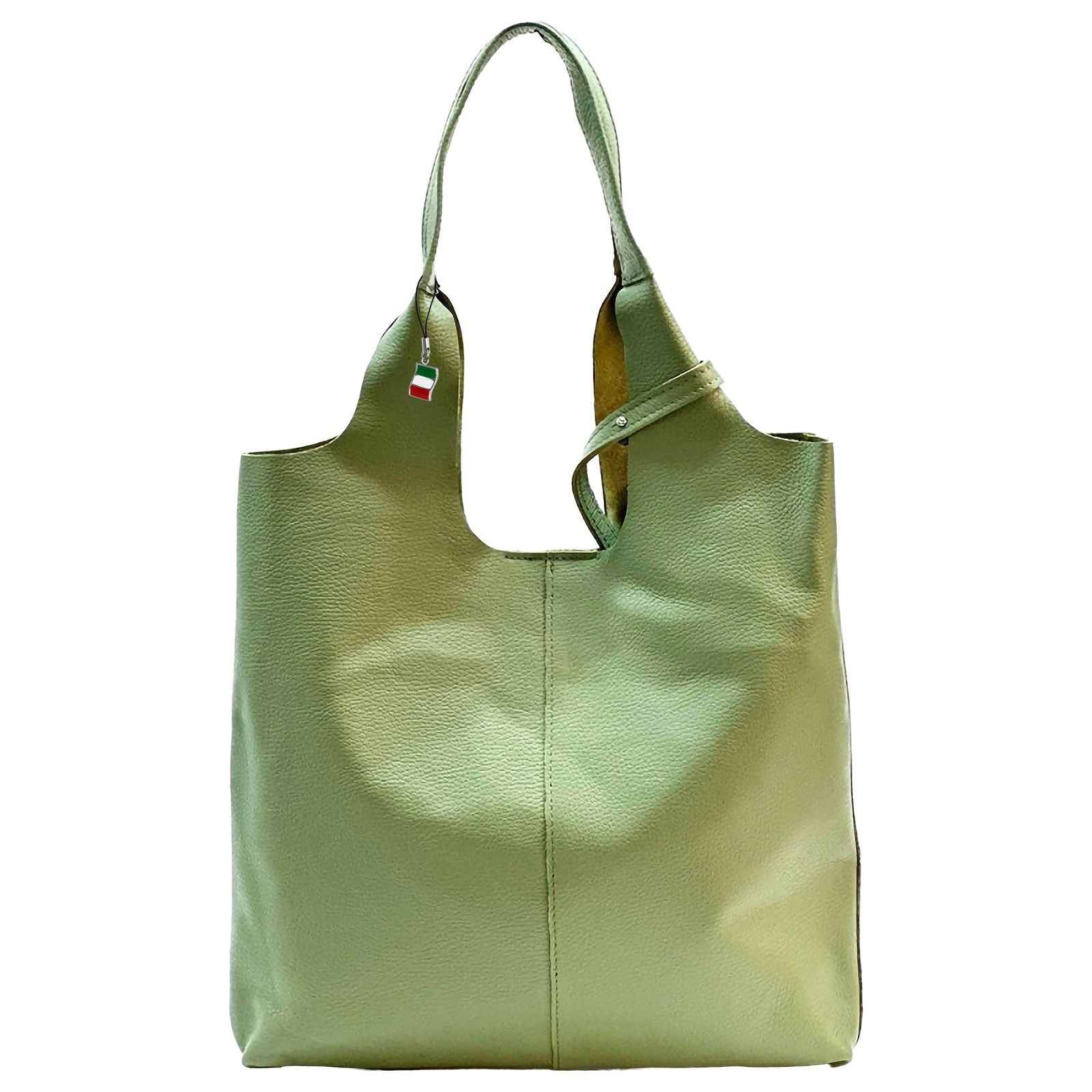 Florence Damen Shopper Leder Tasche hellgrün OTF166L2