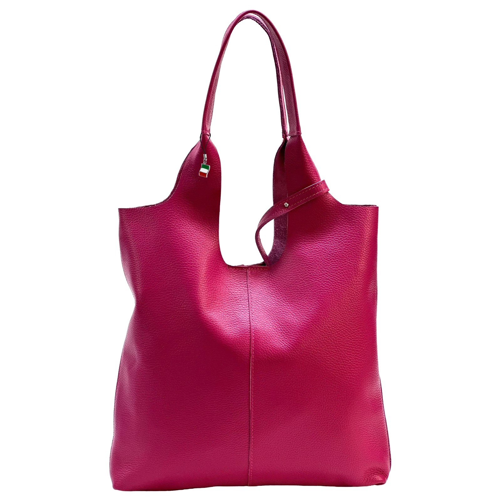 Florence Damen Shopper Leder Tasche fuchsia OTF166P4