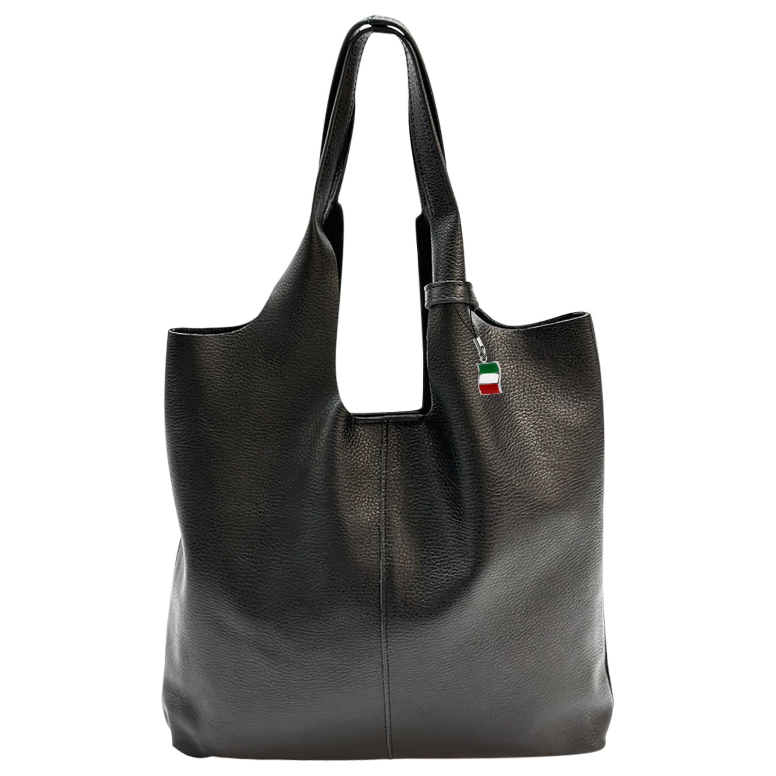 Florence Damen Shopper Leder Tasche schwarz OTF166S1