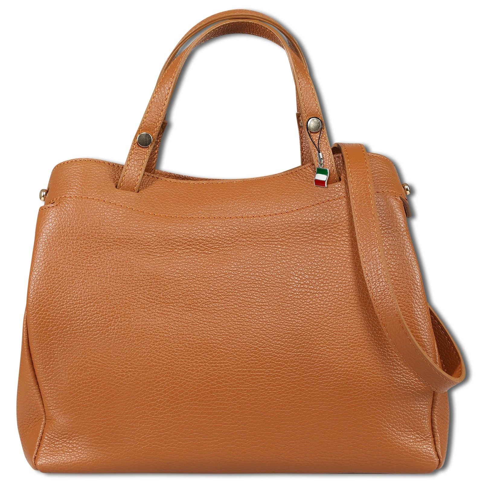 Florence Damen Handtasche Leder Tasche hellbraun OTF174N2