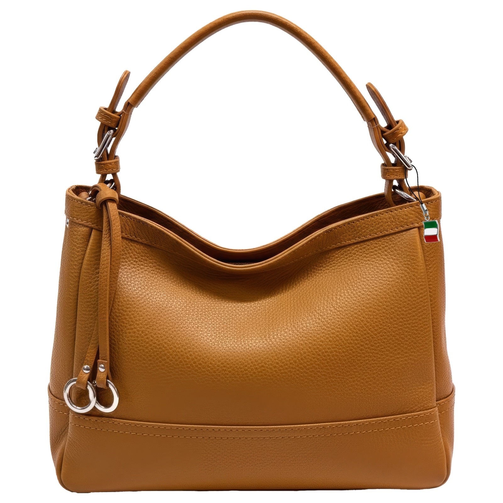 Florence Damen Schultertasche Hobo Bag Leder Tasche camel hellbraun OTF176C4