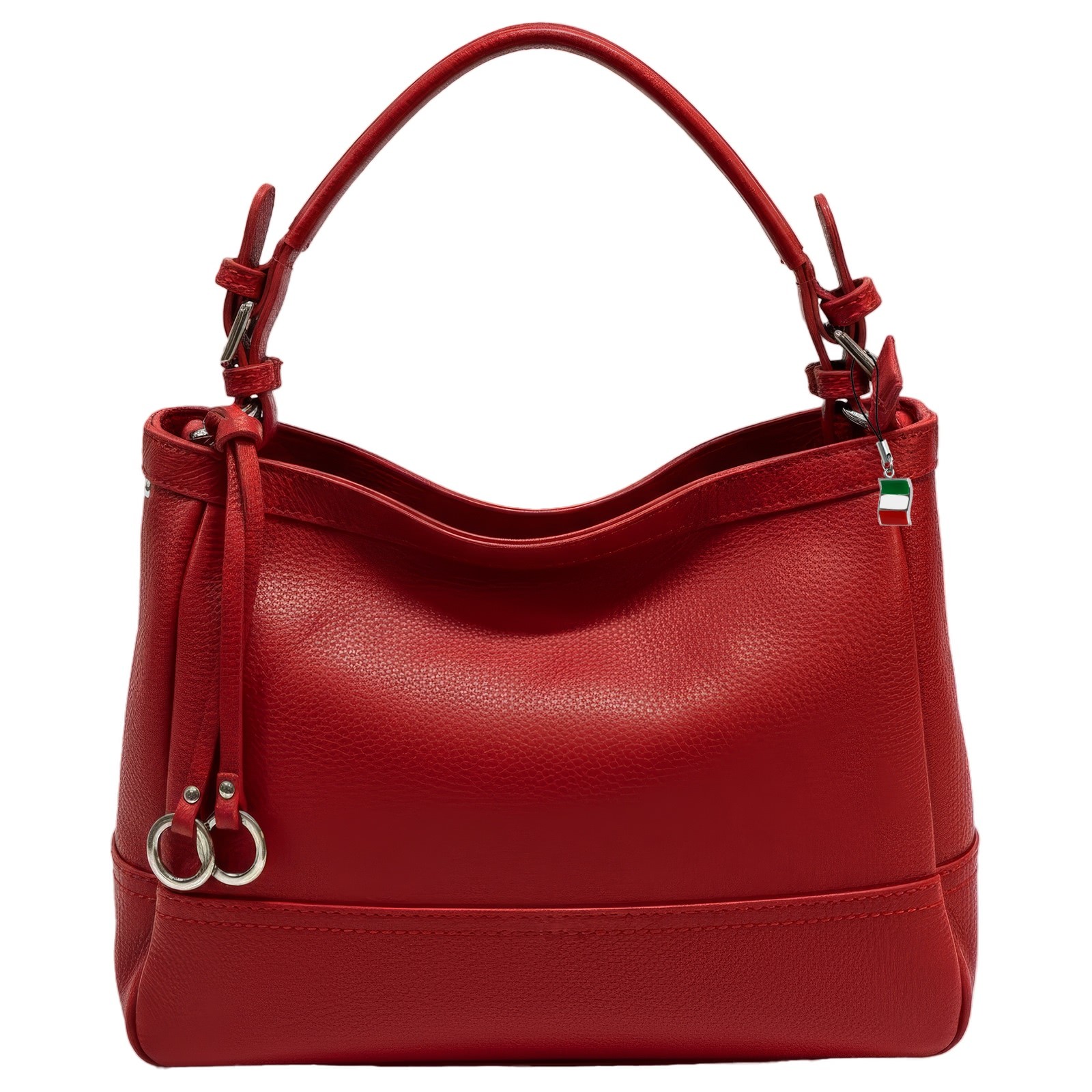 Florence Damen Schultertasche Hobo Bag Leder Tasche rot OTF176R3