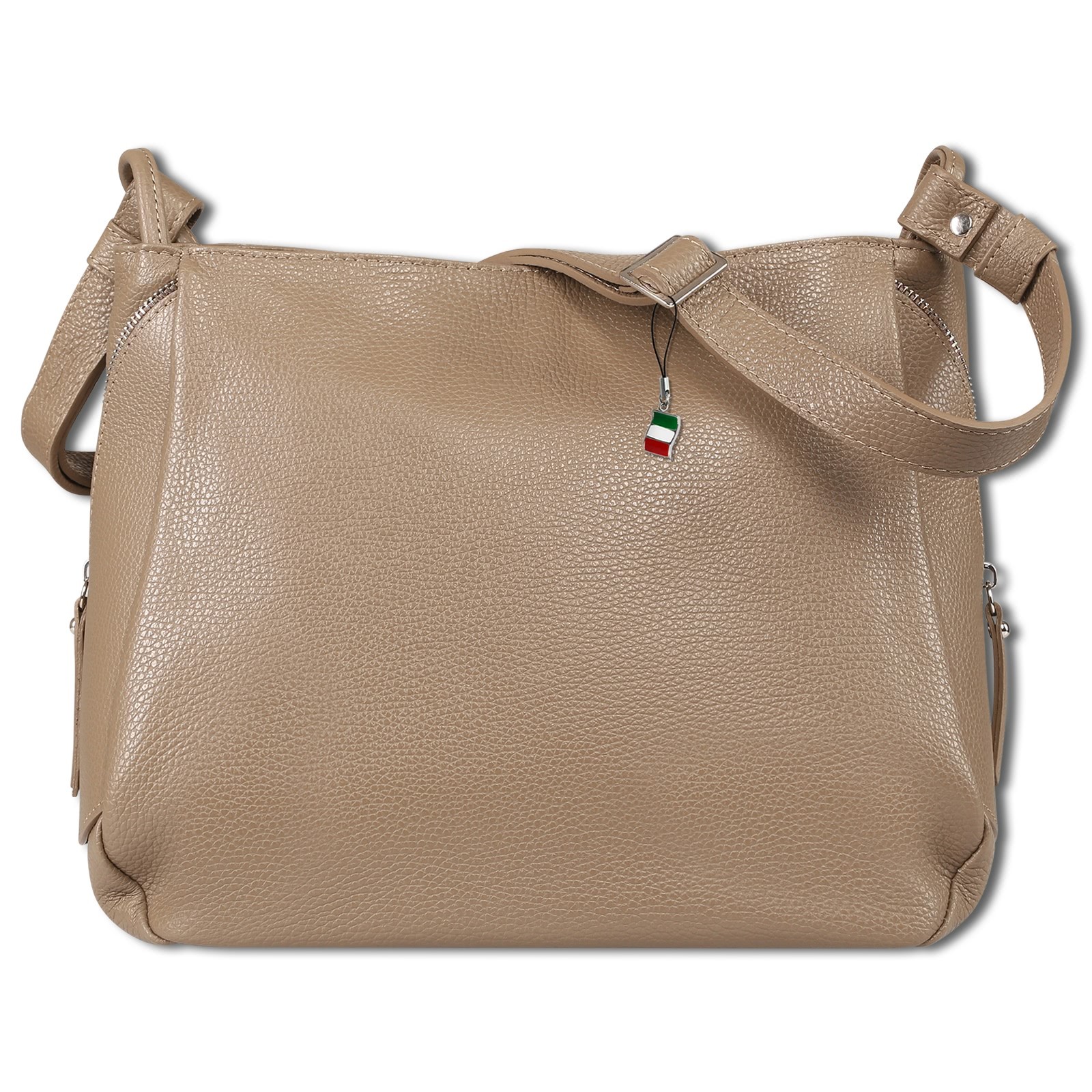 Florence Damen Umhängetasche Leder Tasche taupe OTF182I5