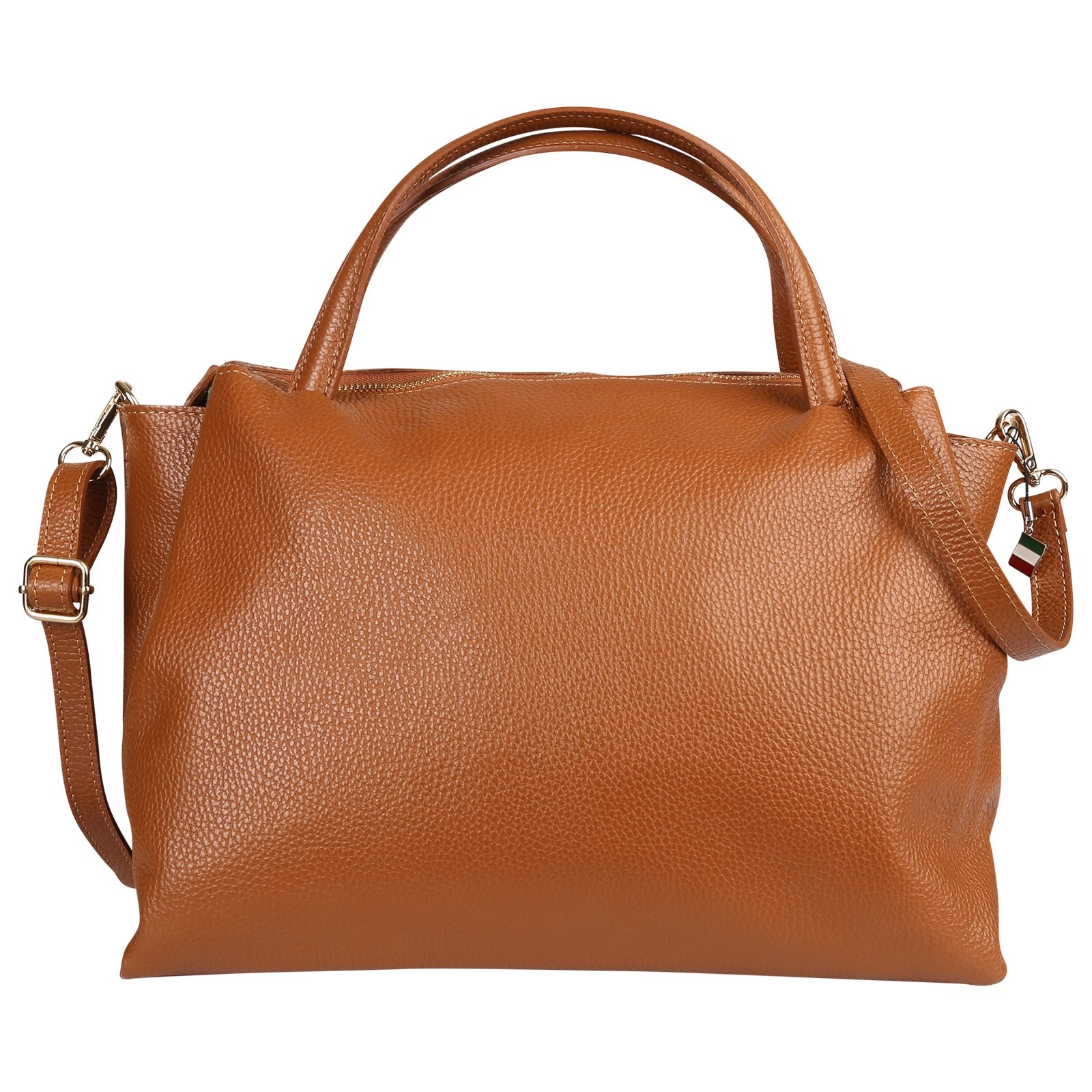 Florence Damen Handtasche Leder Tasche tan hellbraun OTF184C5