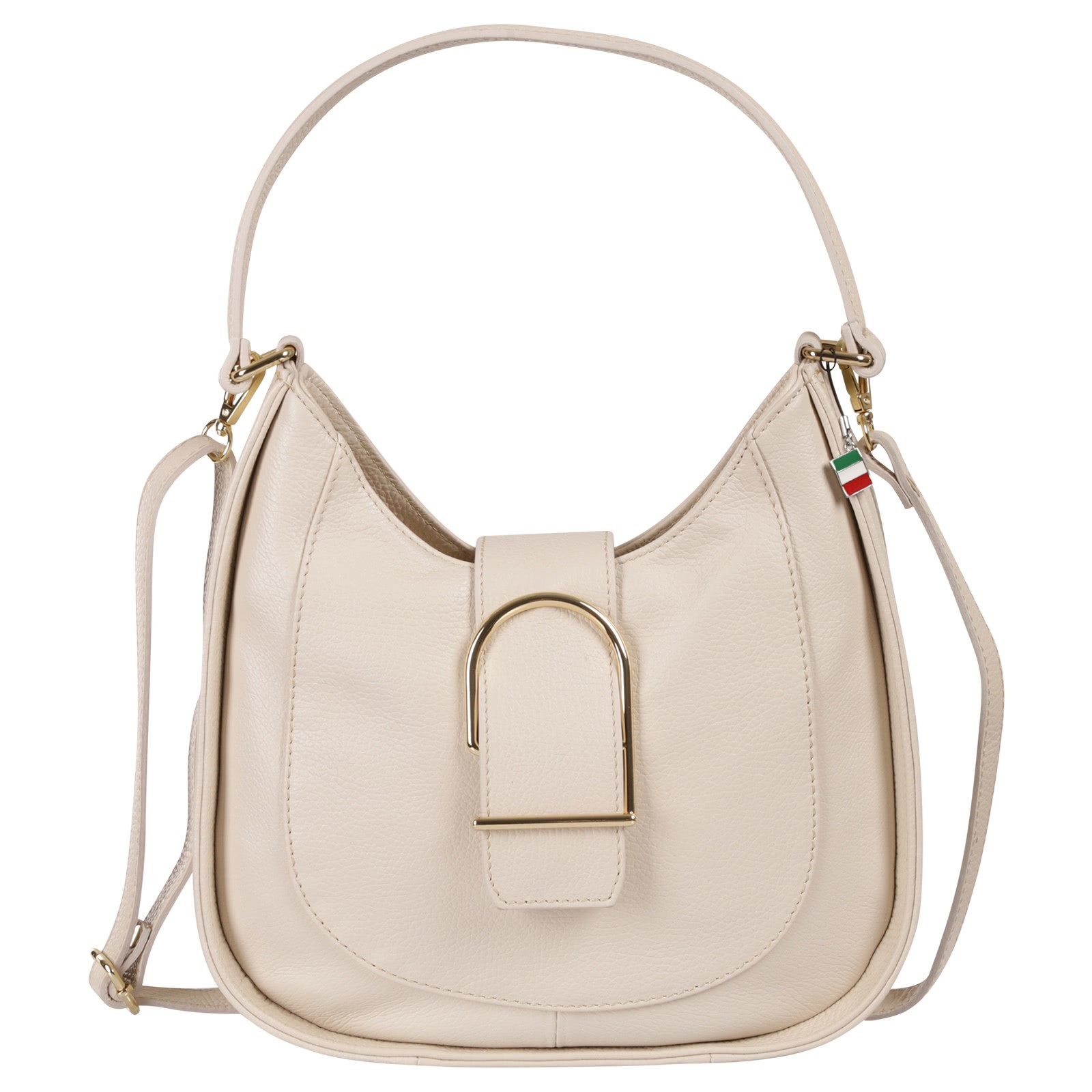 Florence Damen Schultertasche Leder Tasche beige OTF188I2