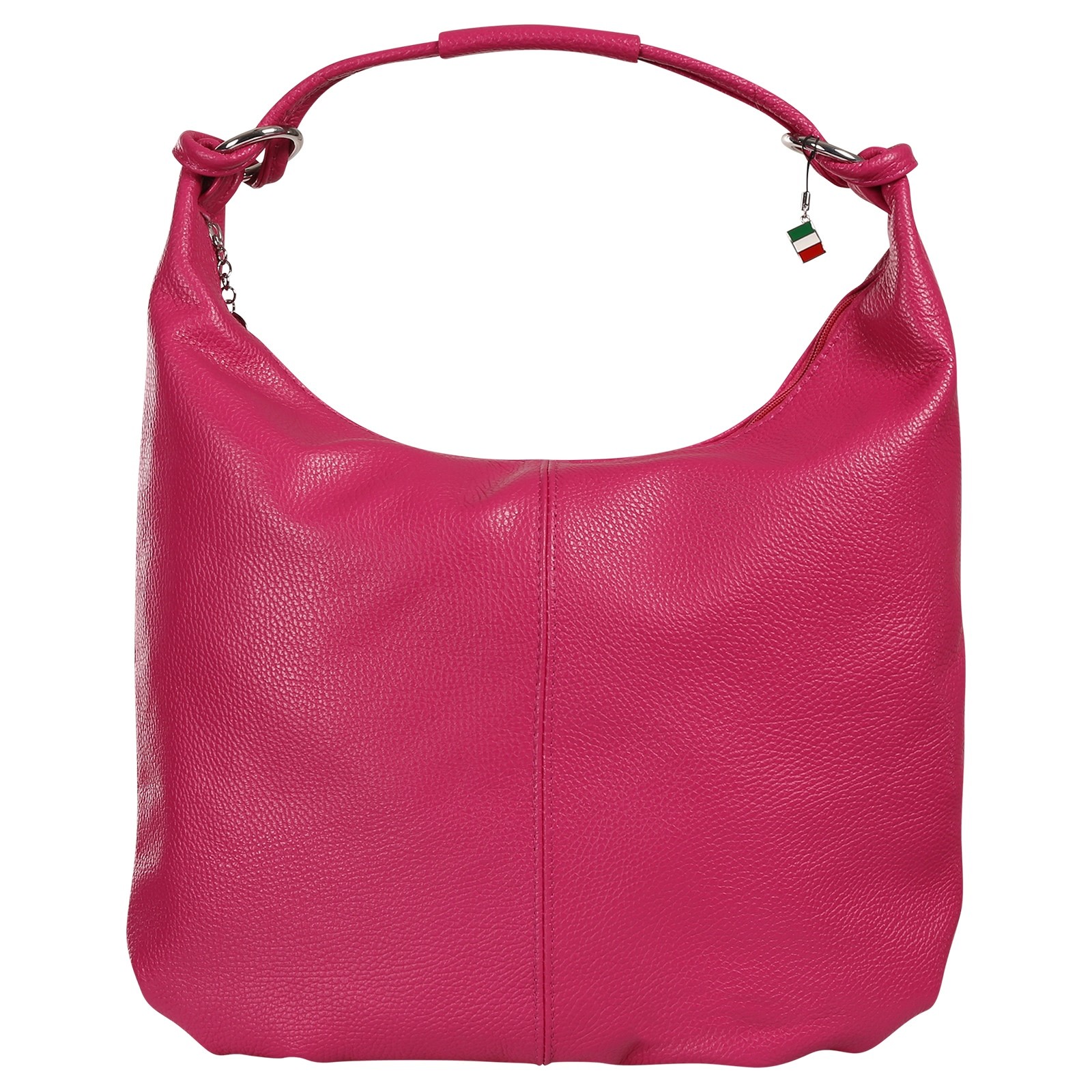 Florence Damen Schultertasche Hobo Bag Leder Tasche fuchsia OTF190P4