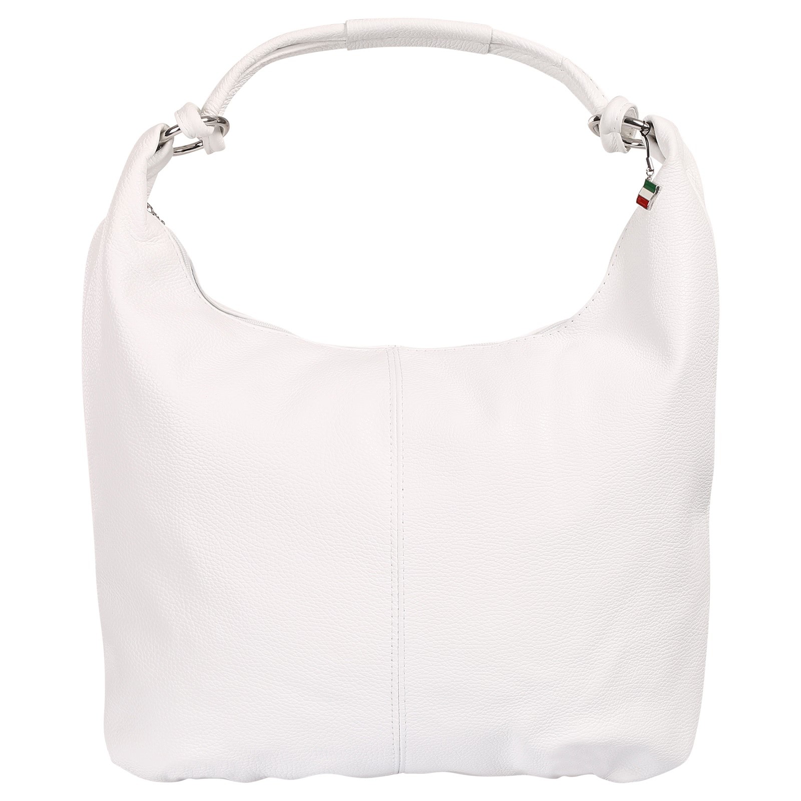 Florence Damen Schultertasche Hobo Bag Leder Tasche weiß OTF190W1