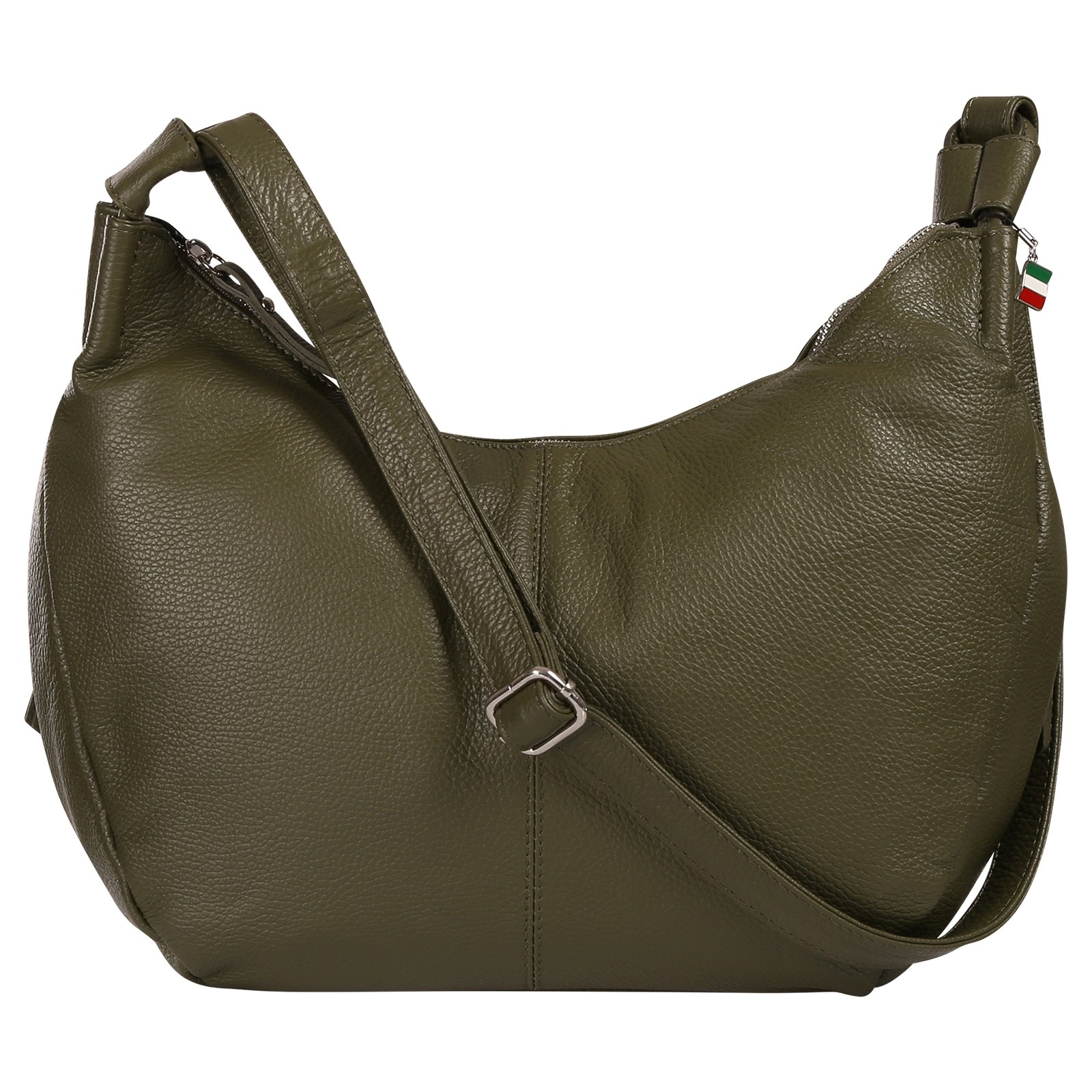 Florence Damen Umhängetasche Leder Tasche schwarz OTF192G5