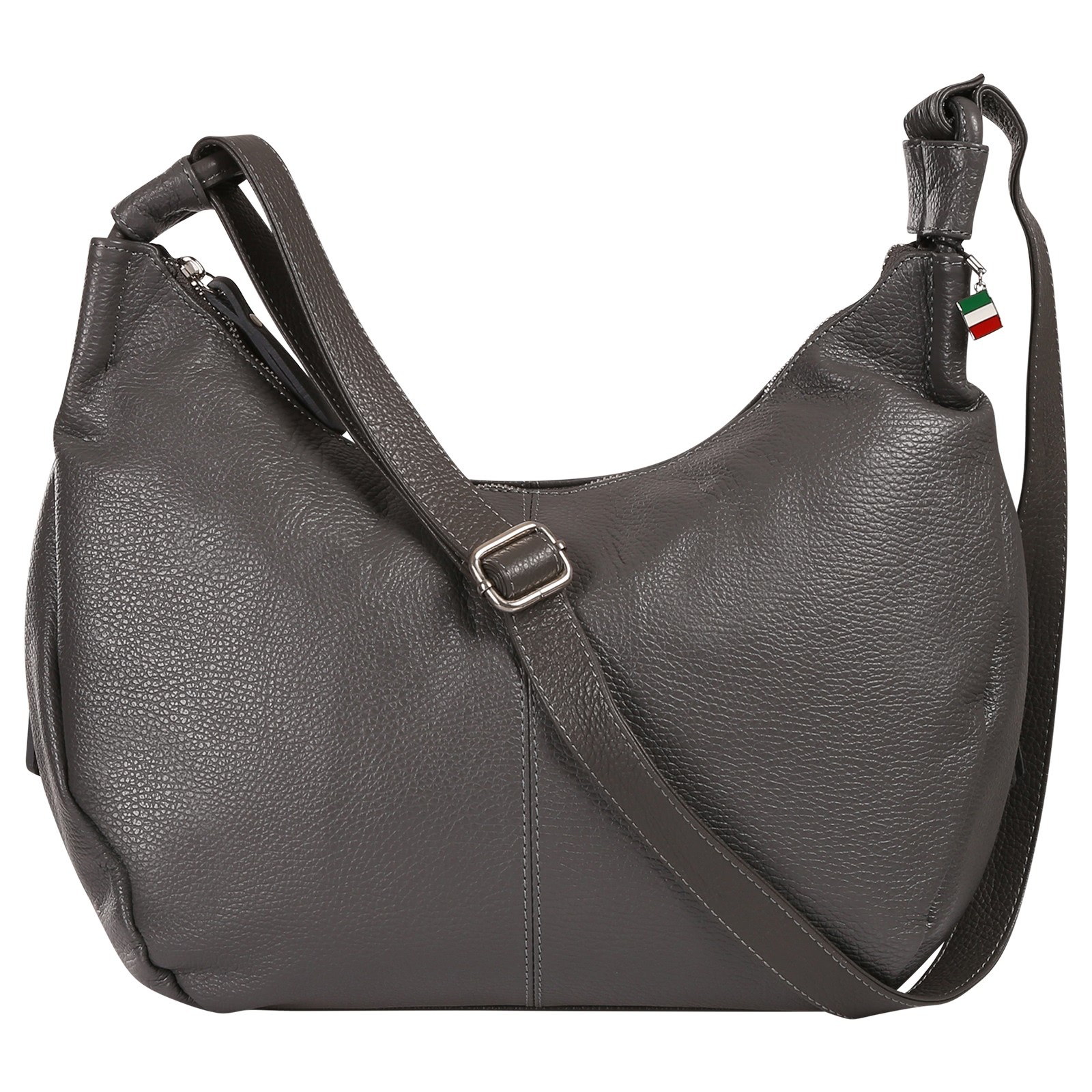 Florence Damen Umhängetasche Leder Tasche grau OTF192K4
