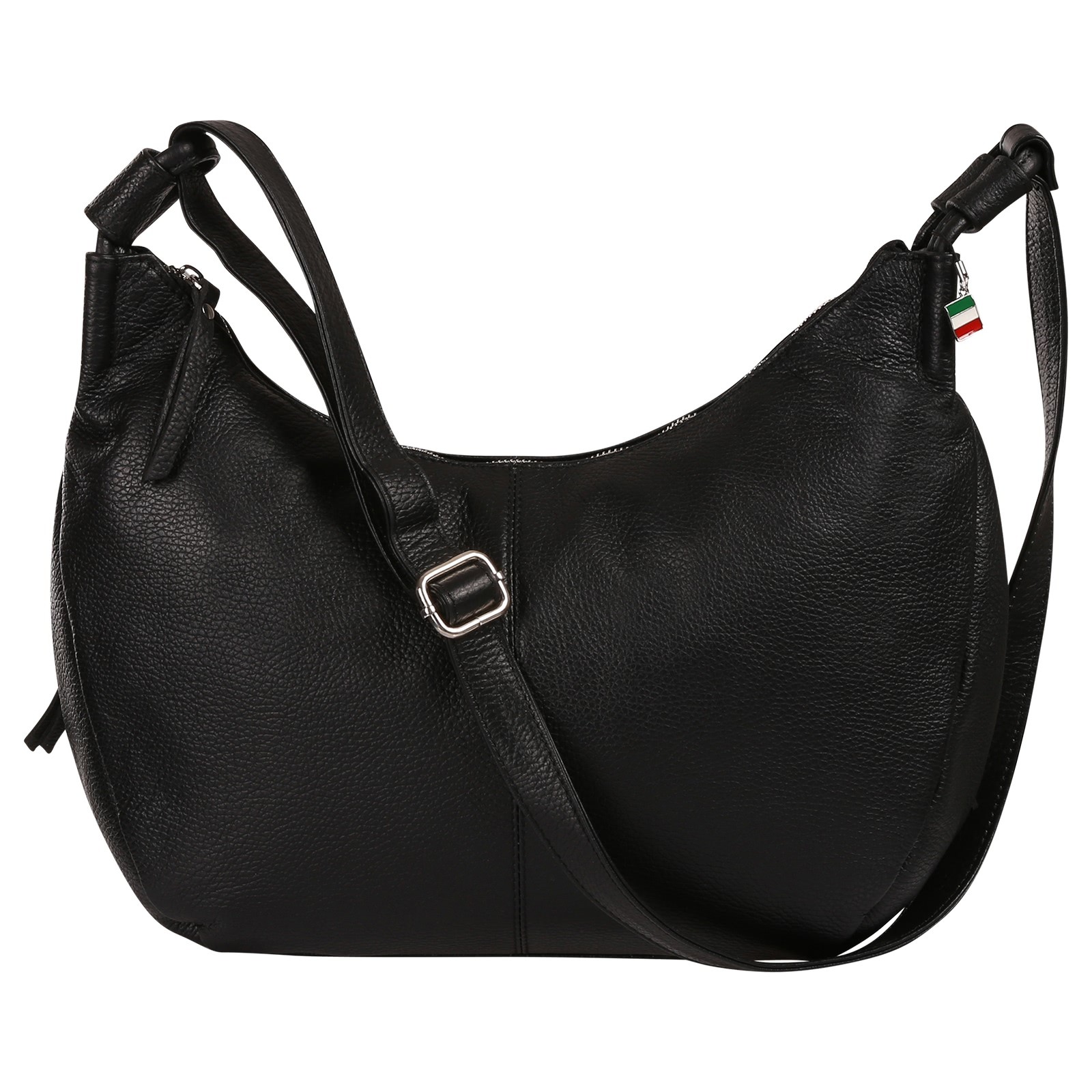 Florence Damen Umhängetasche Leder Tasche schwarz OTF192S1