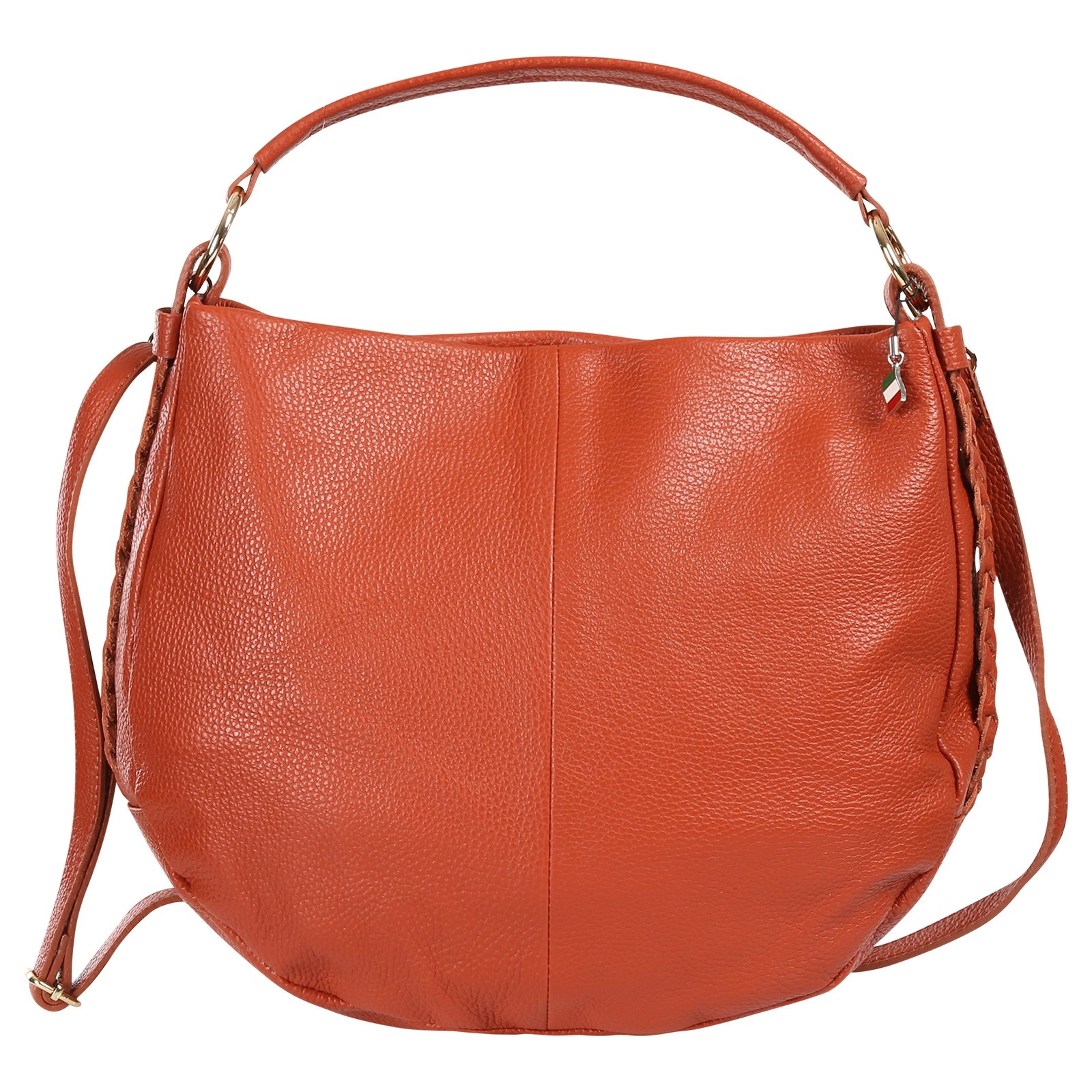 Florence Damen Schultertasche Leder Tasche orange OTF194O4