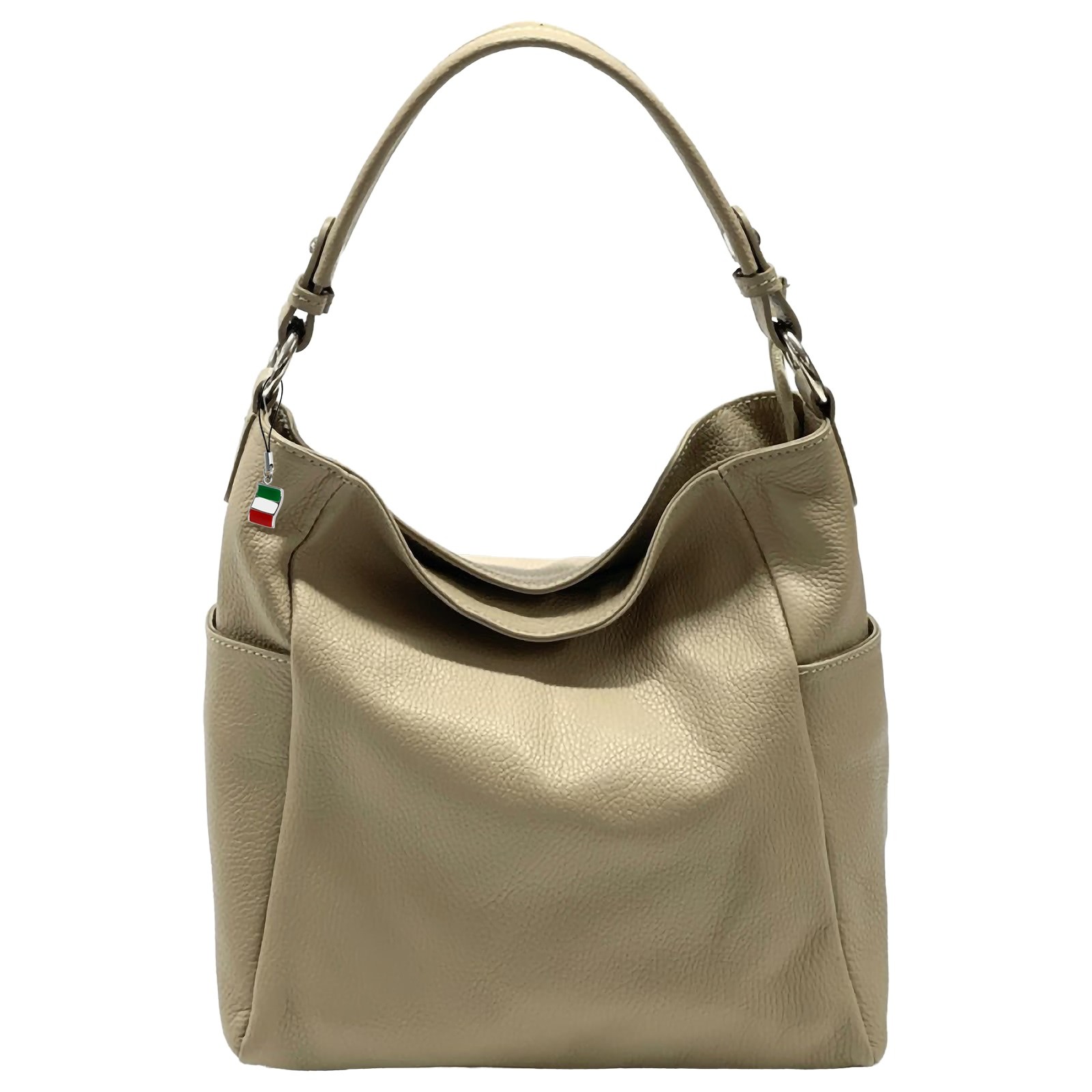 Florence Damen Schultertasche Echtleder Tasche taupe OTF199I5