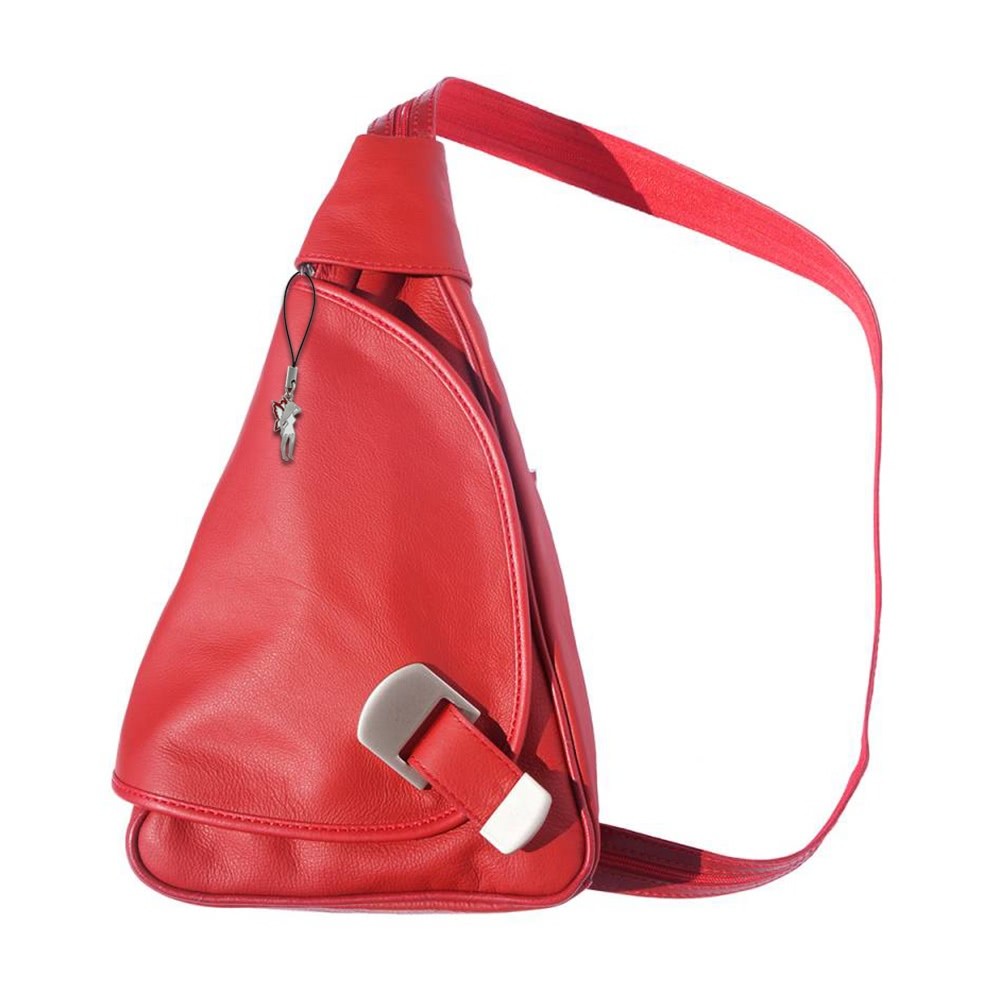 Florence Rucksack, Schultertasche echtes Leder rot Rucksacktasche OTF600R