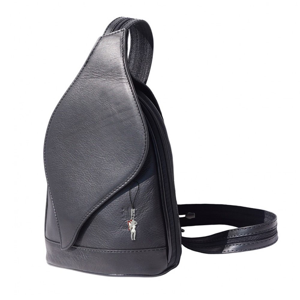 Florence Rucksack, echtes Leder schwarz Damenhandtasche OTF602F
