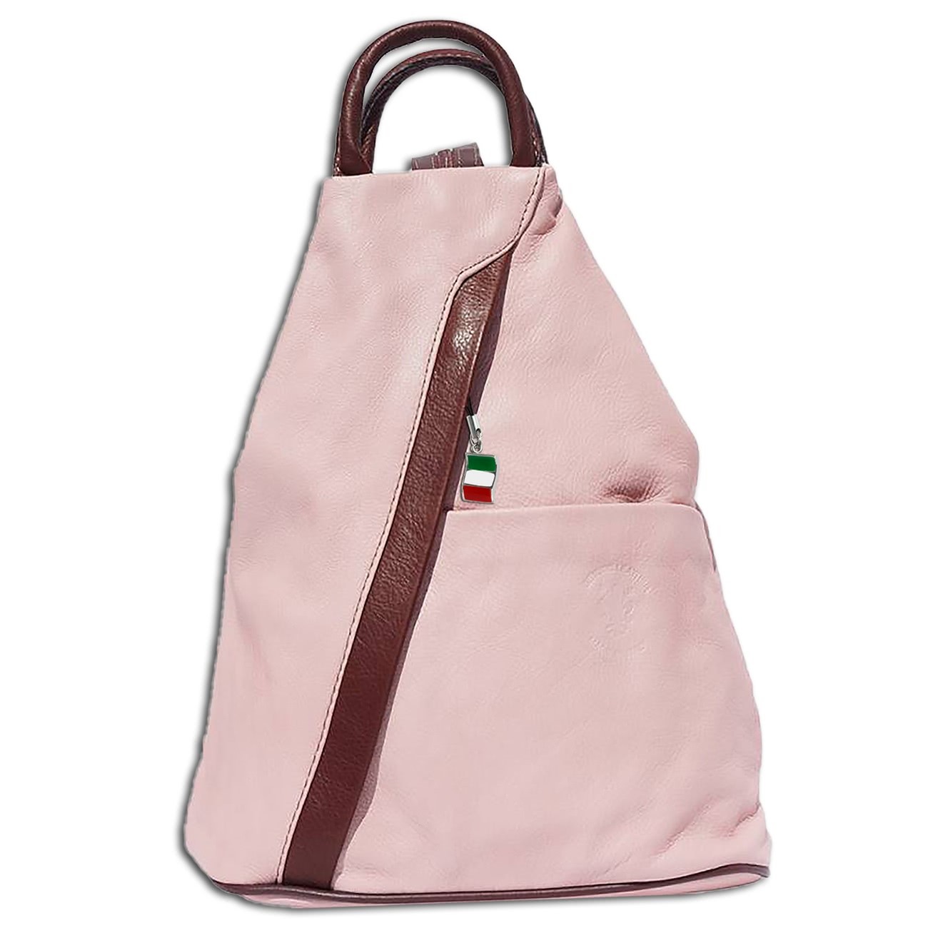 Florence Rucksack Echtleder rosa Damen Rucksacktasche OTF604A