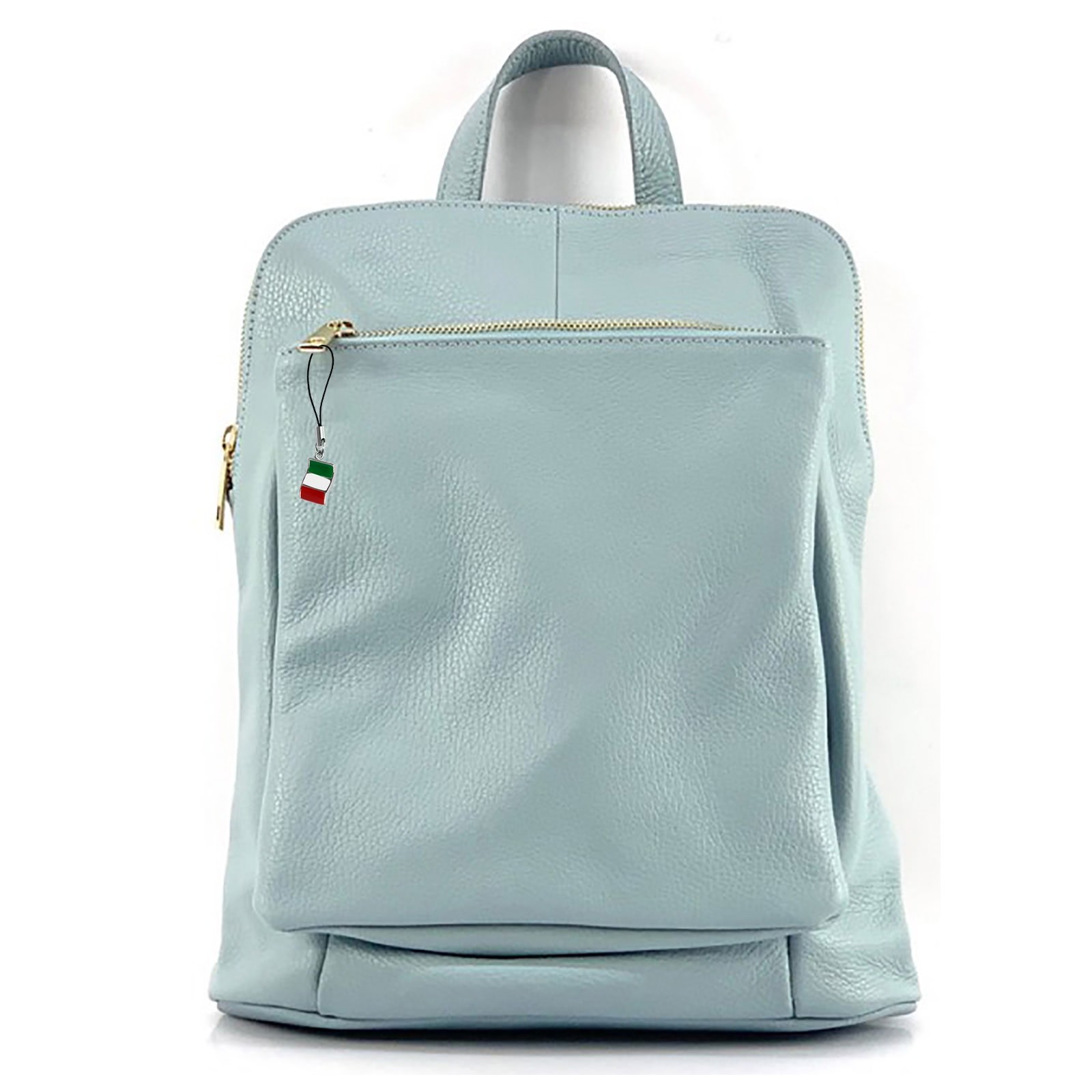 Florence Rucksack Damen Echtleder Cityrucksack hellblau OTF610H