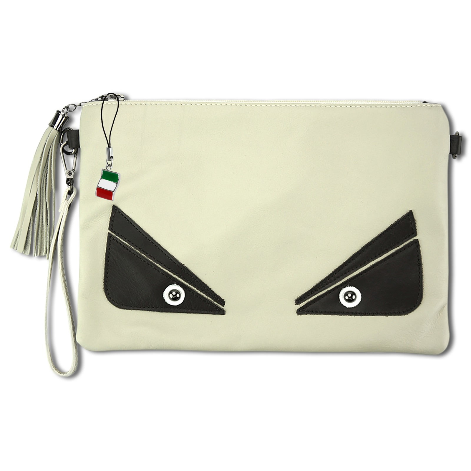 Florence Jugend Handgelenktasche Tasche Echtleder beige OTF805W