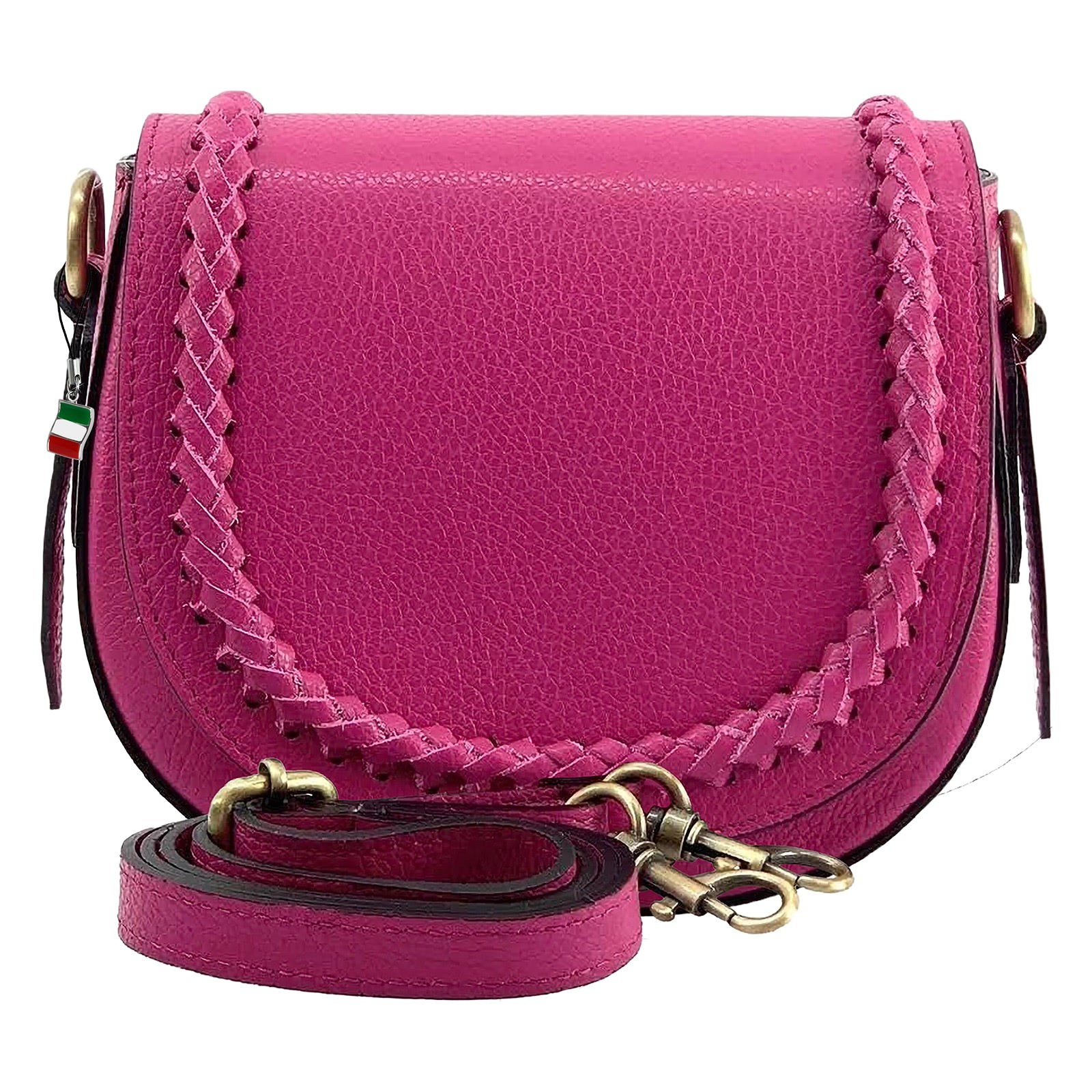 Florence Damen Satteltasche Echtleder fuchsia OTF806P