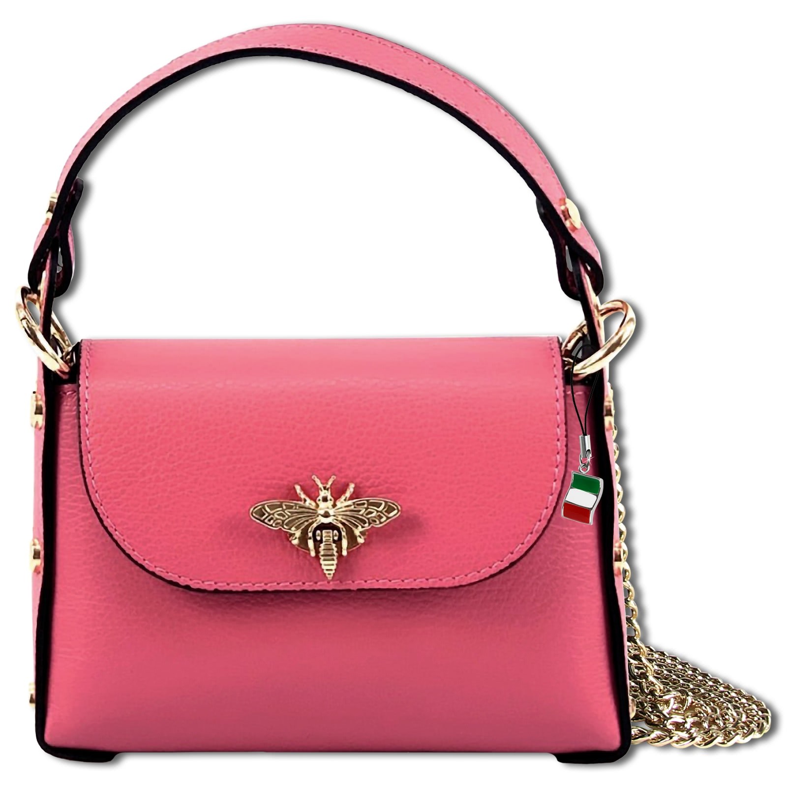 Florence Biene Damen Handtasche Echtleder coralle OTF817E