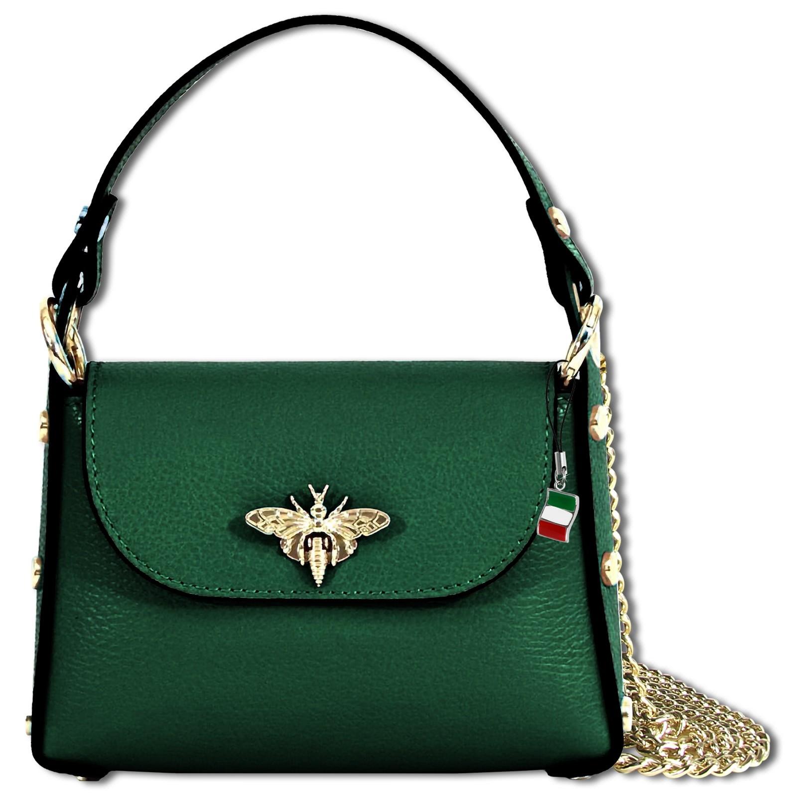 Florence Biene Damen Handtasche Echtleder grün OTF817G