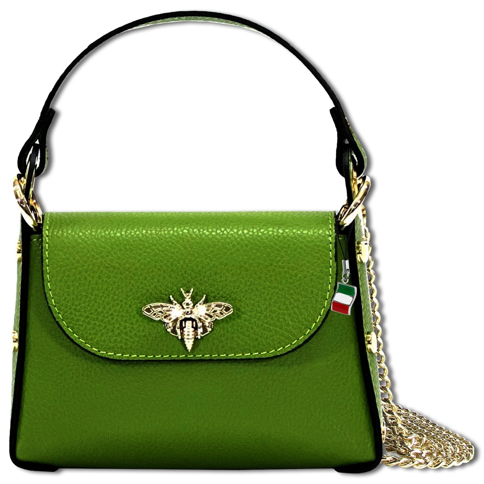 Florence Biene Damen Handtasche Echtleder grün OTF817L