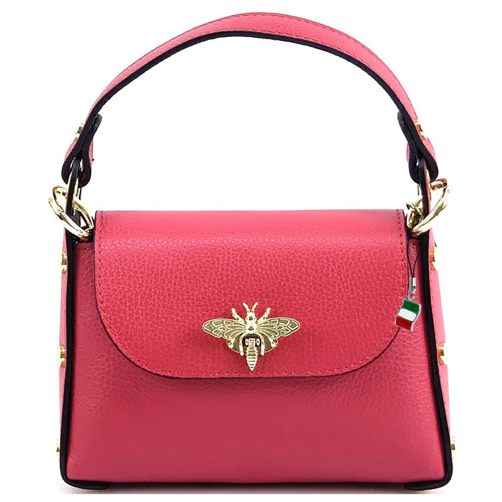 Florence Umhängetasche Biene Damen Handtasche Echtleder rot OTF817R