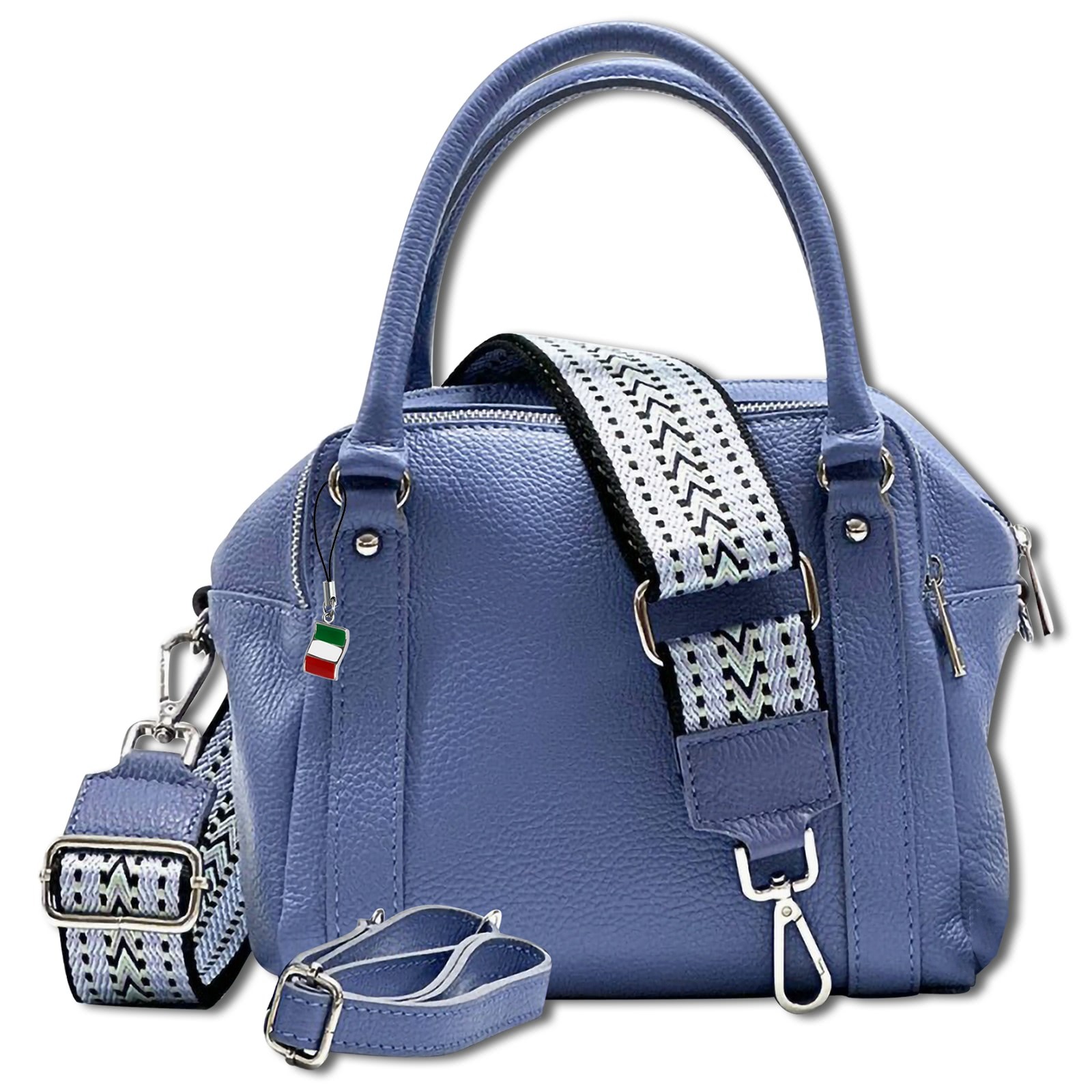 Florence Citytasche Echtleder Damen hellblau OTF822H