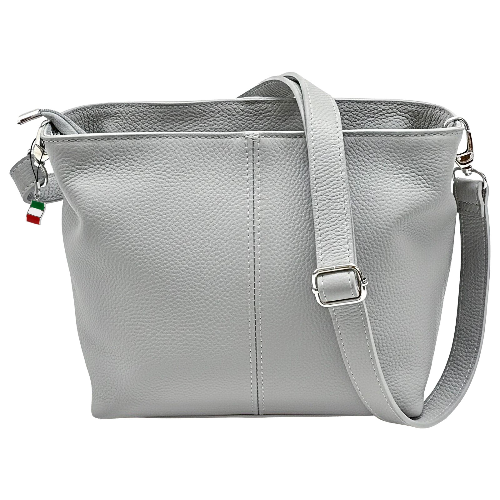 Florence Echtleder Tasche Damen grau OTF829K