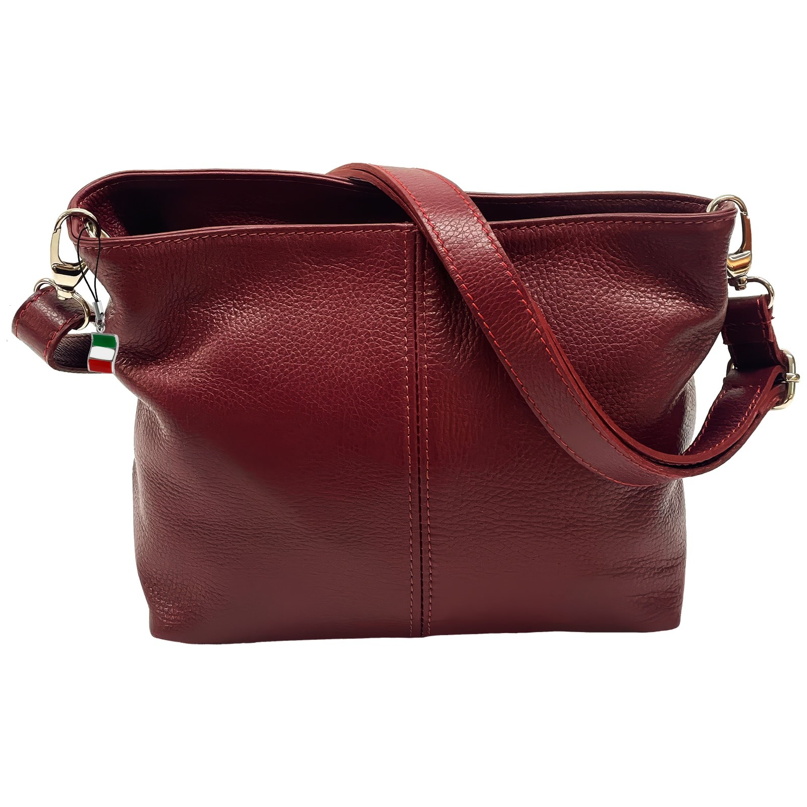 Florence Echtleder Tasche Damen dunkelrot OTF829R