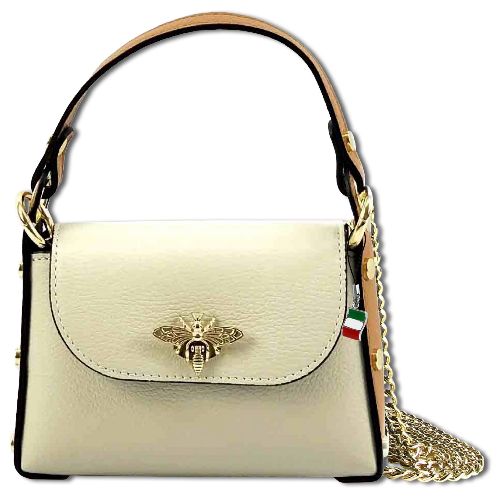 Florence Biene Damen Handtasche Echtleder beige/tan OTF831IC