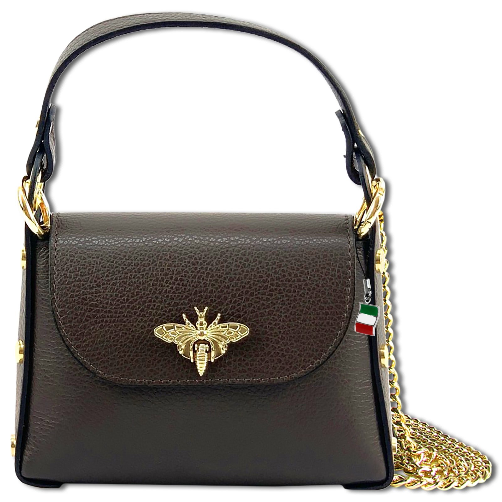 Florence Biene Damen Handtasche Echtleder braun OTF831N6