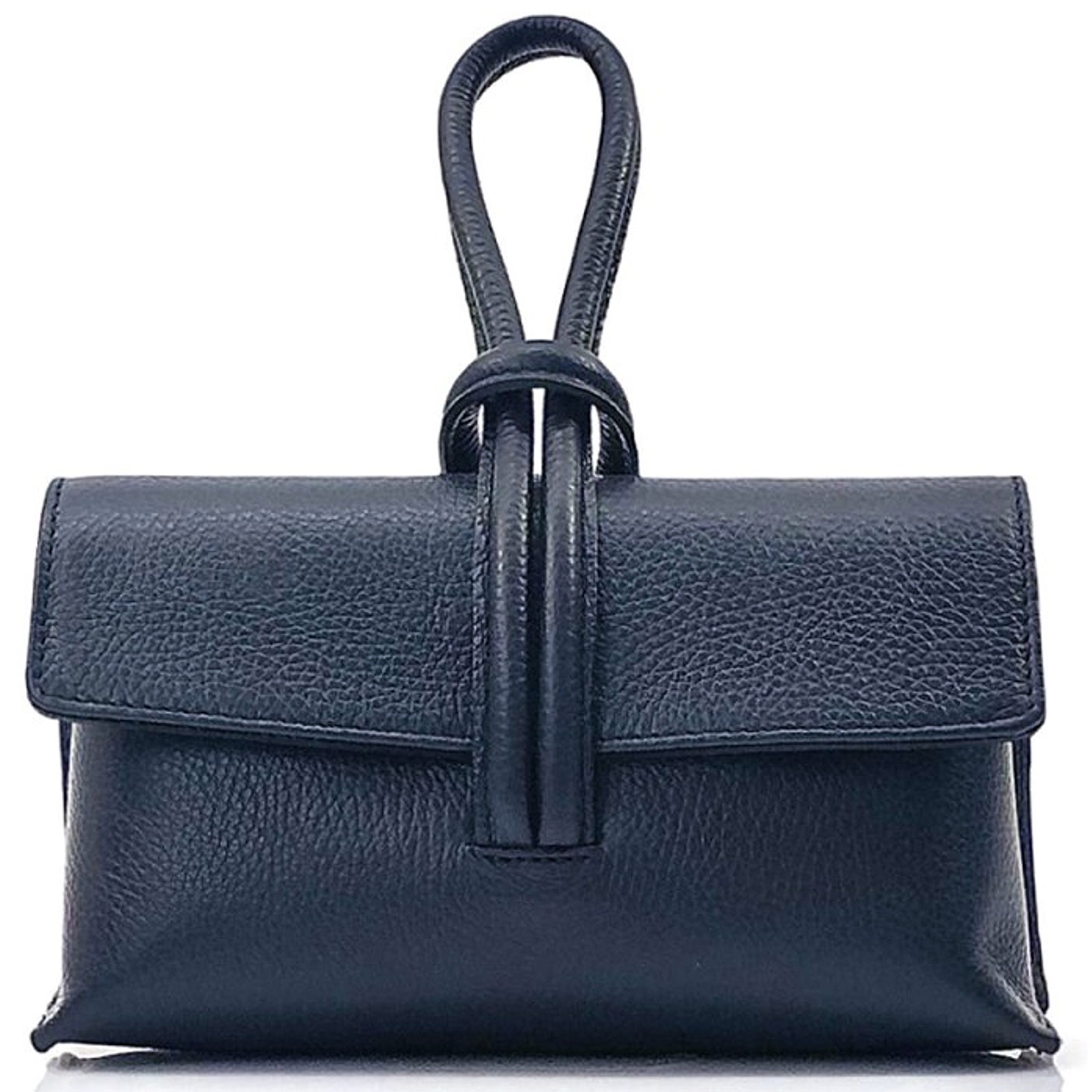 Florence Clutch Echtleder Tasche dunkelblau OTF834B