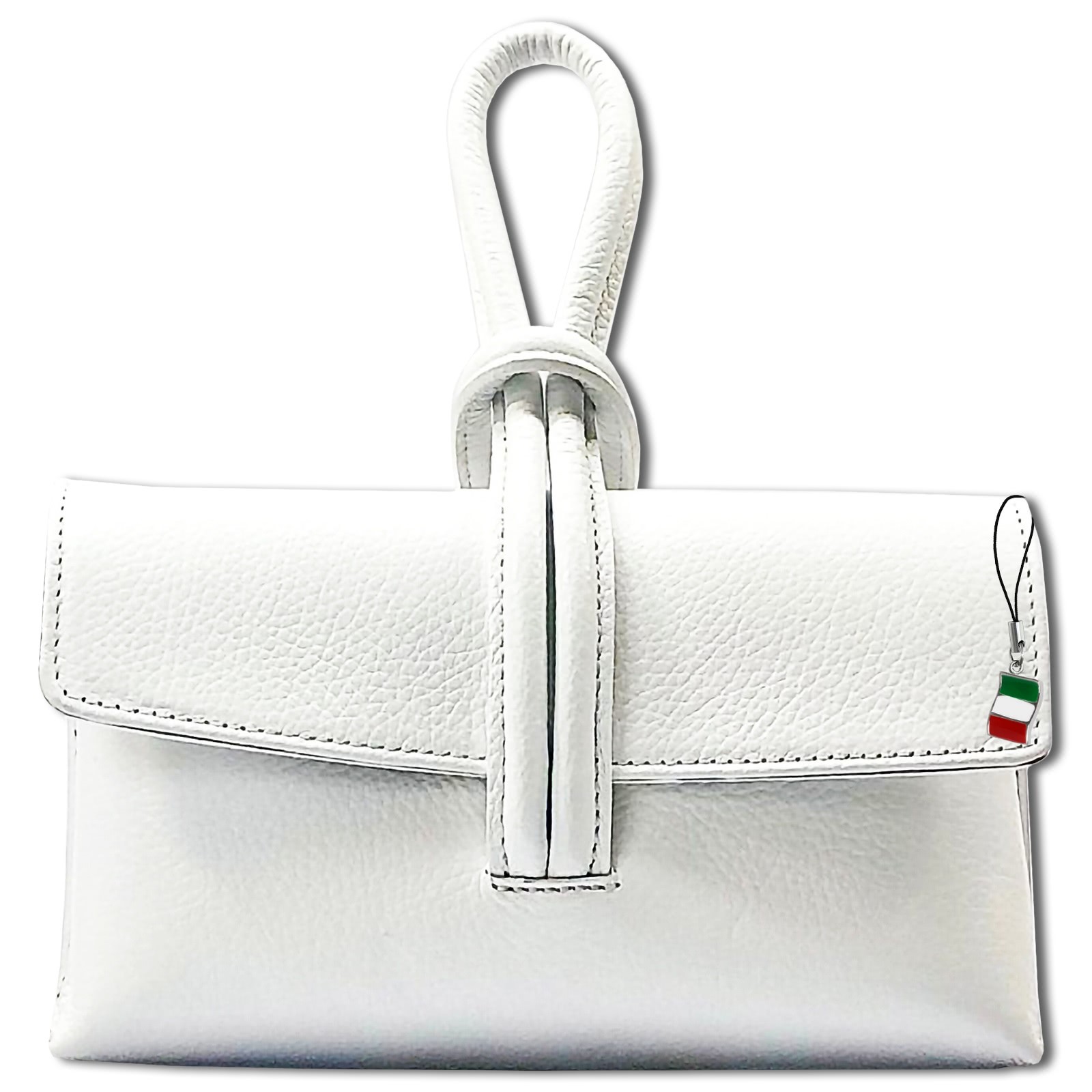 Florence Clutch Echtleder Tasche weiß OTF834W