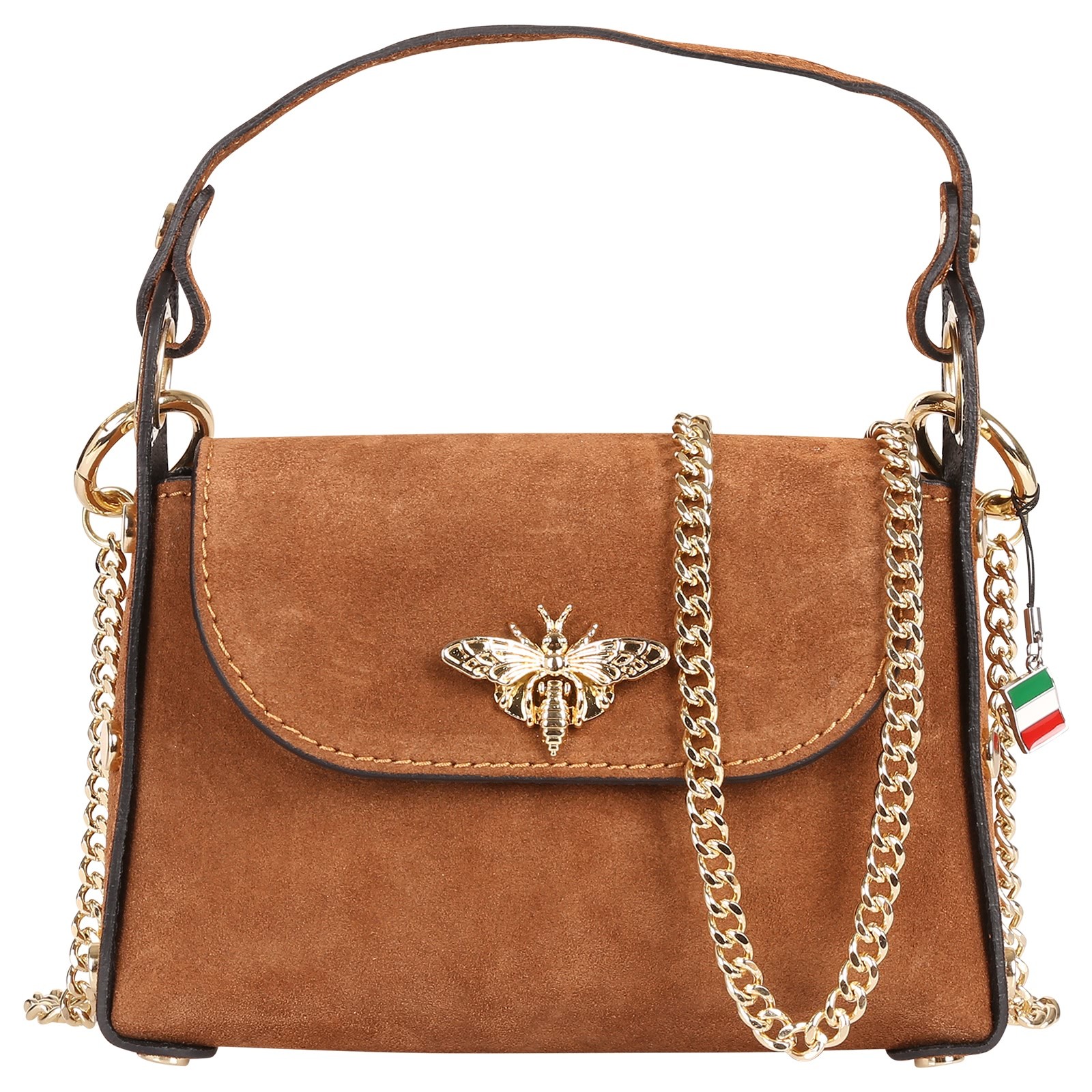 Florence Biene Damen Handtasche Wildleder tan/braun OTF844C5