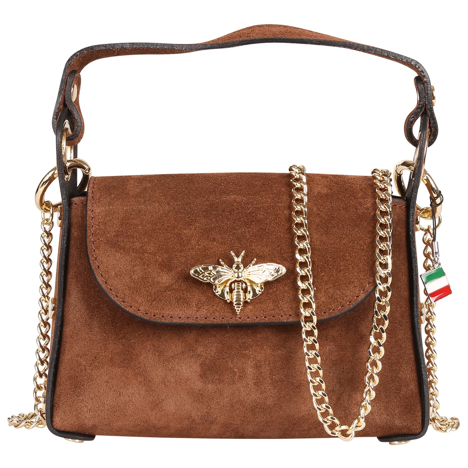 Florence Biene Damen Handtasche Wildleder braun OTF844N4