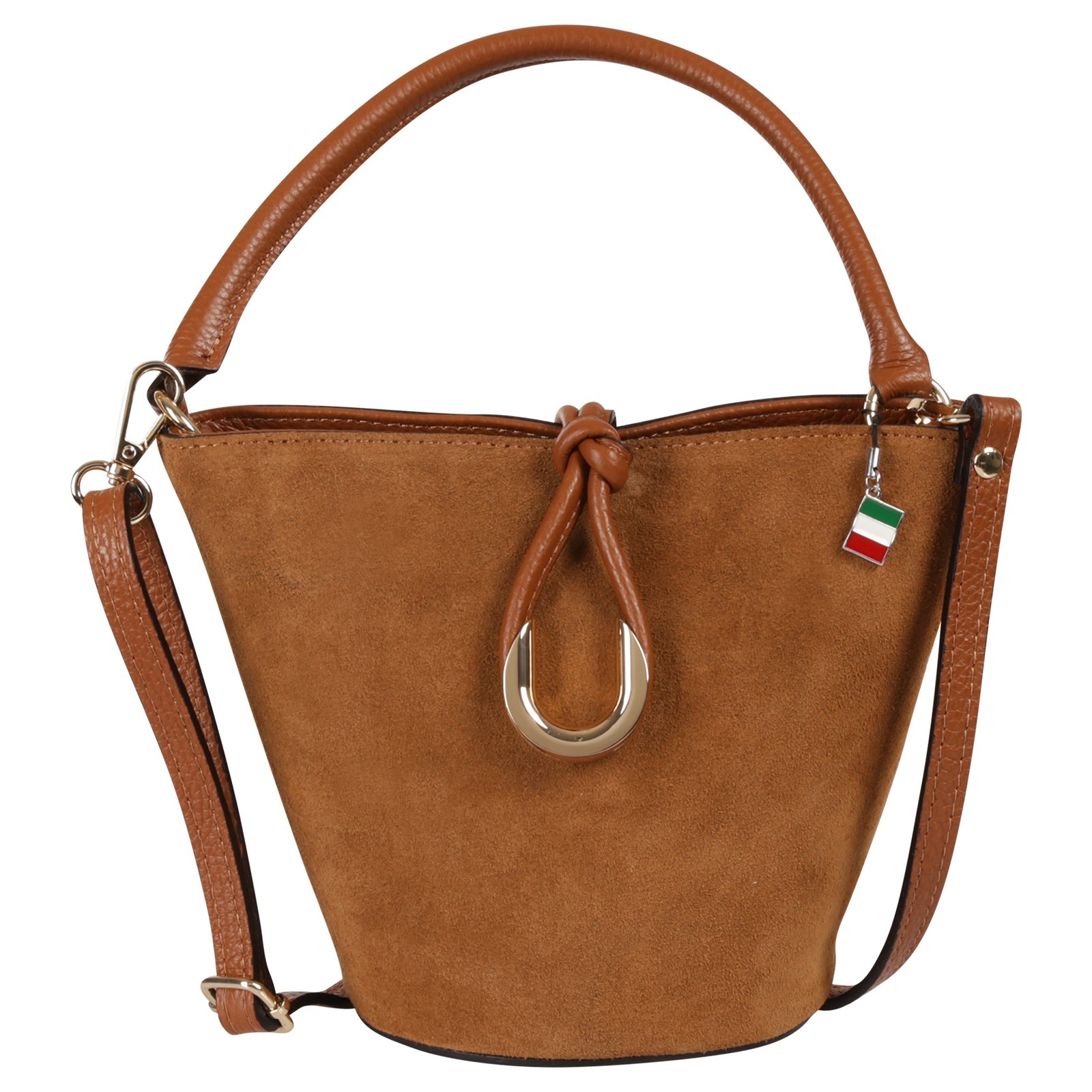 Florence Damen Handtasche Wildleder Tasche tan OTF847C5