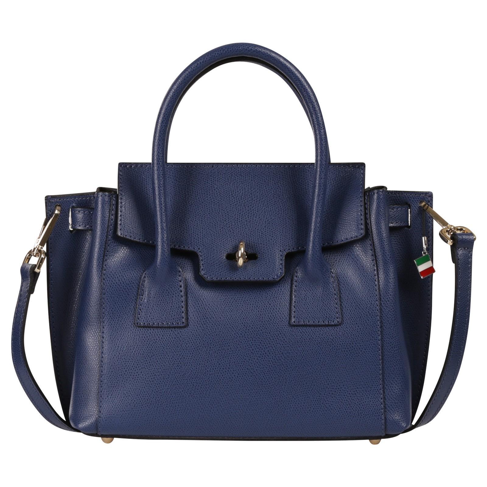 Florence Damen Handtasche Leder Tasche jeansblau OTF848B4