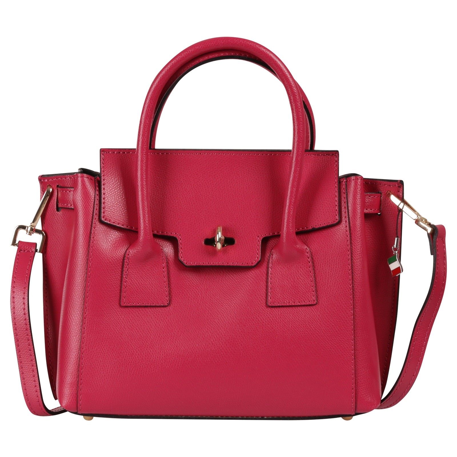 Florence Damen Handtasche Leder Tasche fuchsia OTF848P4