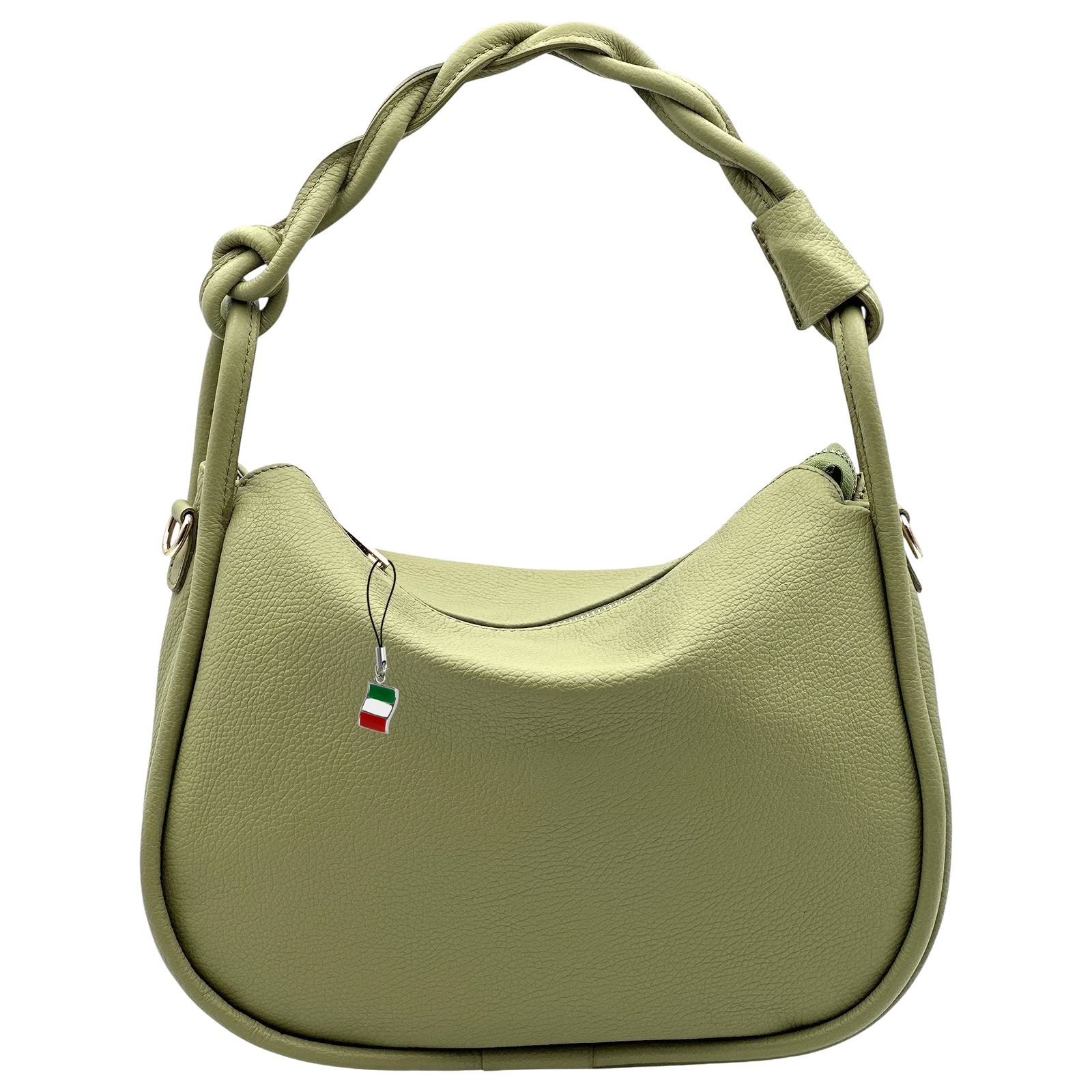 Florence Echtleder Hobo Bag Damen hellgrün OTF852L2